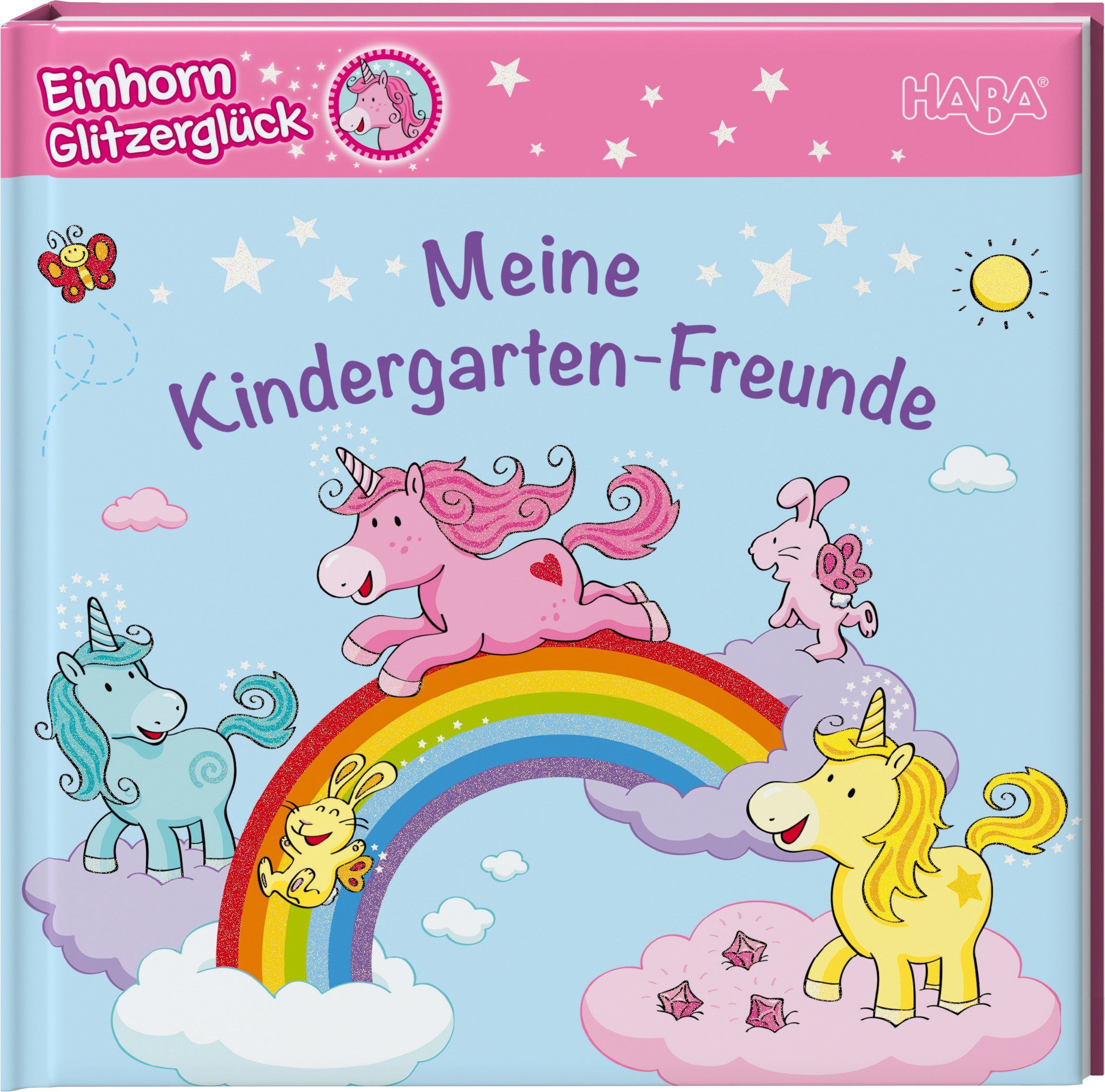 Haba Buch »Freundebuch Einhorn Glitzerglück â€“ Meine Kindergarten
