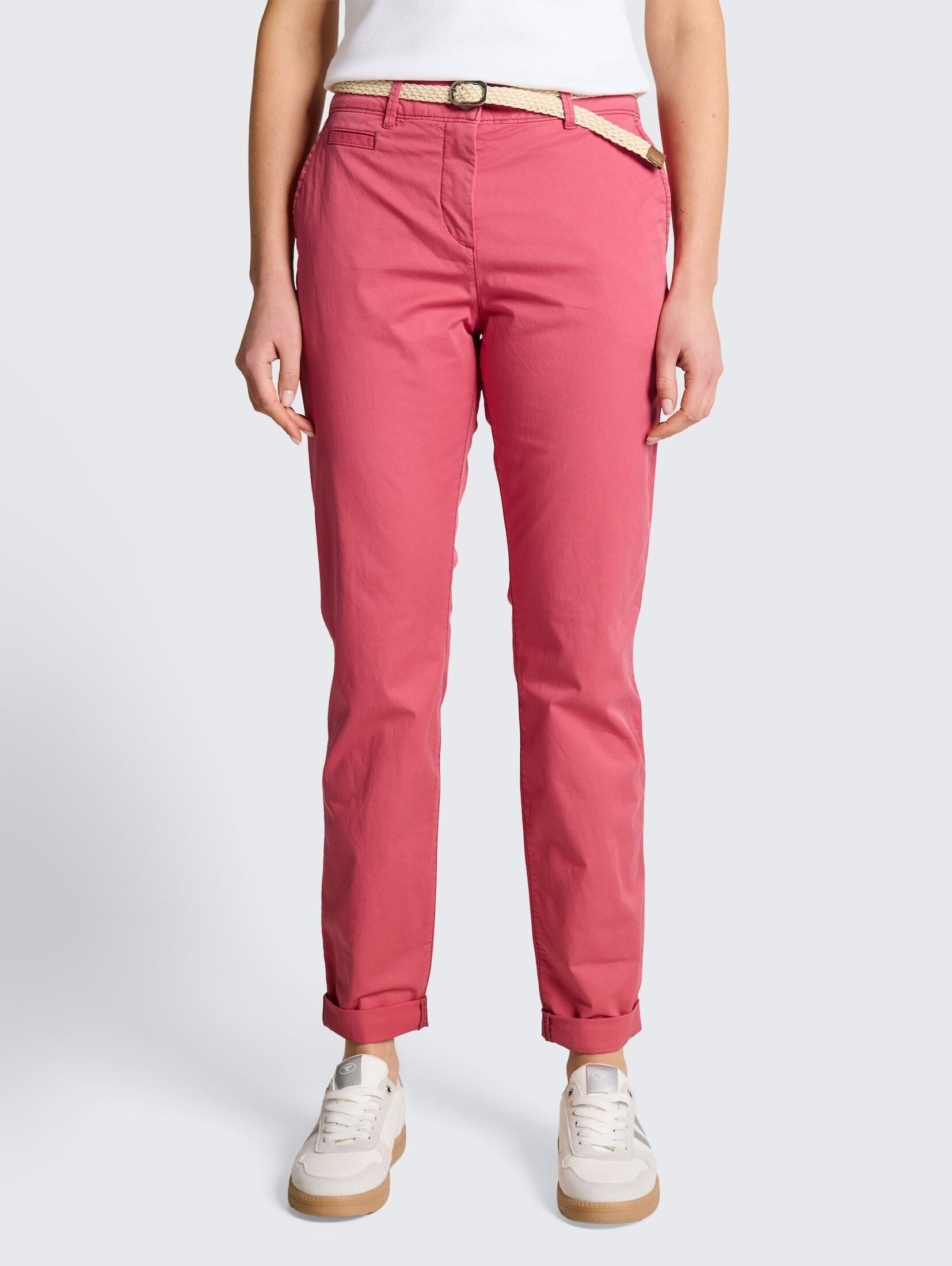 TOM TAILOR Stoffhose Hosen & Chino Slim Chino Hose mit Gürtel günstig online kaufen