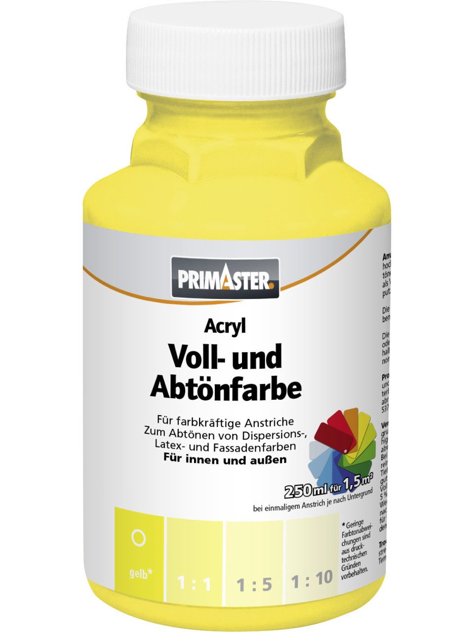 Primaster Vollton- und Abtönfarbe Primaster Voll- und Abtönfarbe 250 ml gelb matt