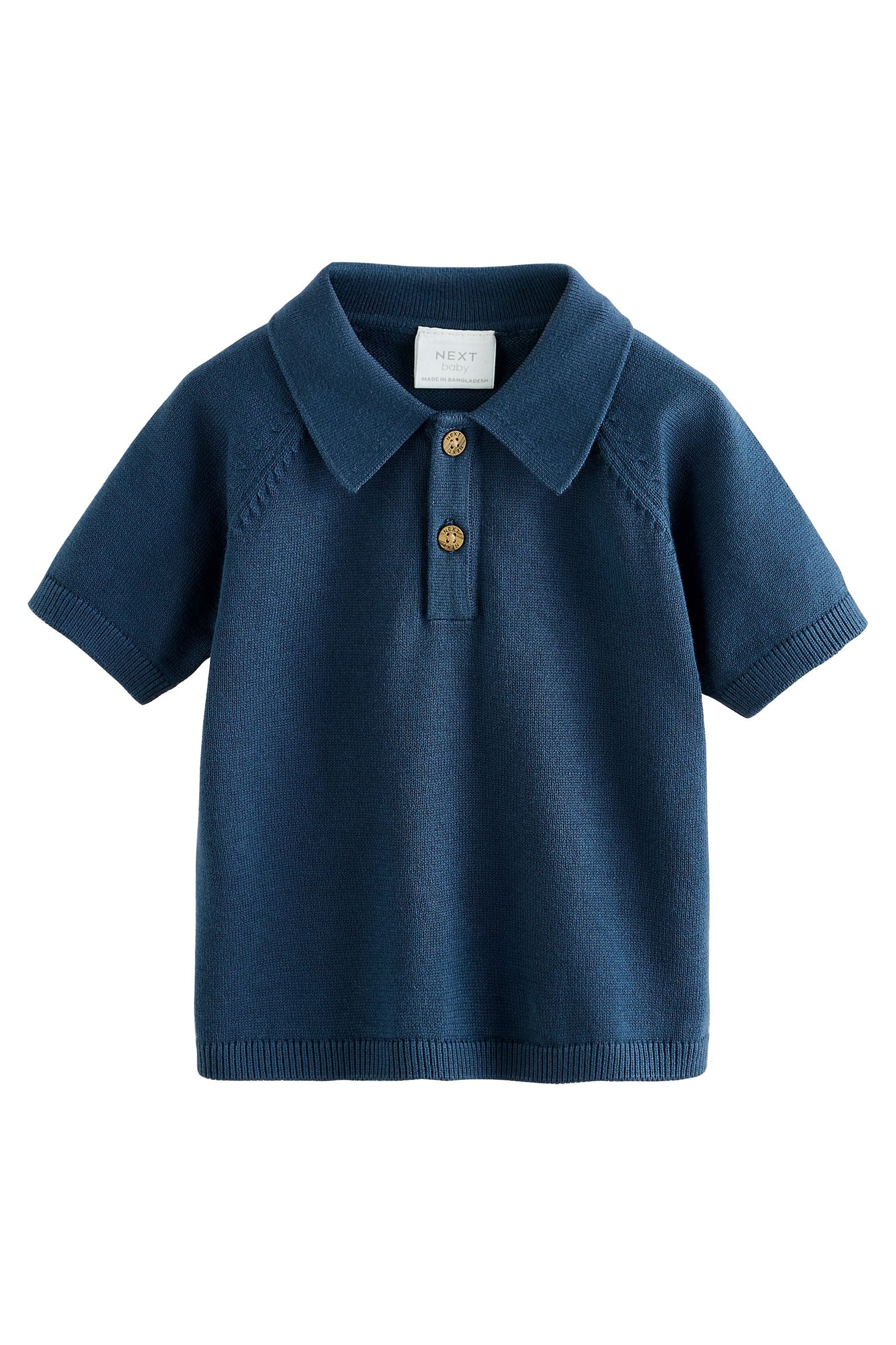 Next Shirt & Shorts Gestricktes Baby Oberteil und Shorts aus Webstoff (2-tlg)