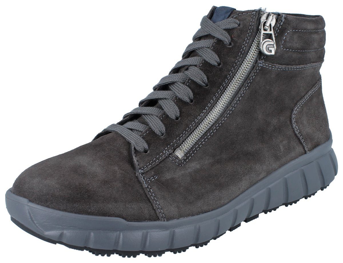 Ganter GANTER EVO Damen H Schnürstiefelette grau Velourleder - Größe: UK 5 Stiefel Wechselfußbett