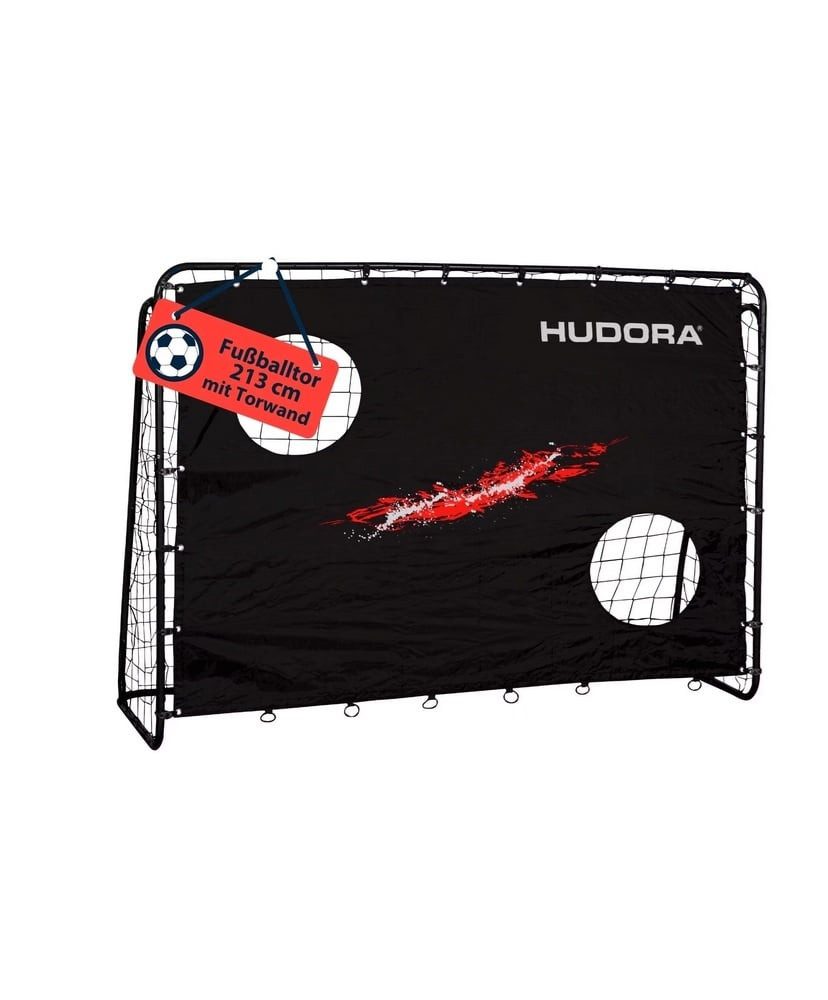 Hudora Wasserballtor Trainer mit Torwand (strapazierfähig, sicherer Halt) schwarz