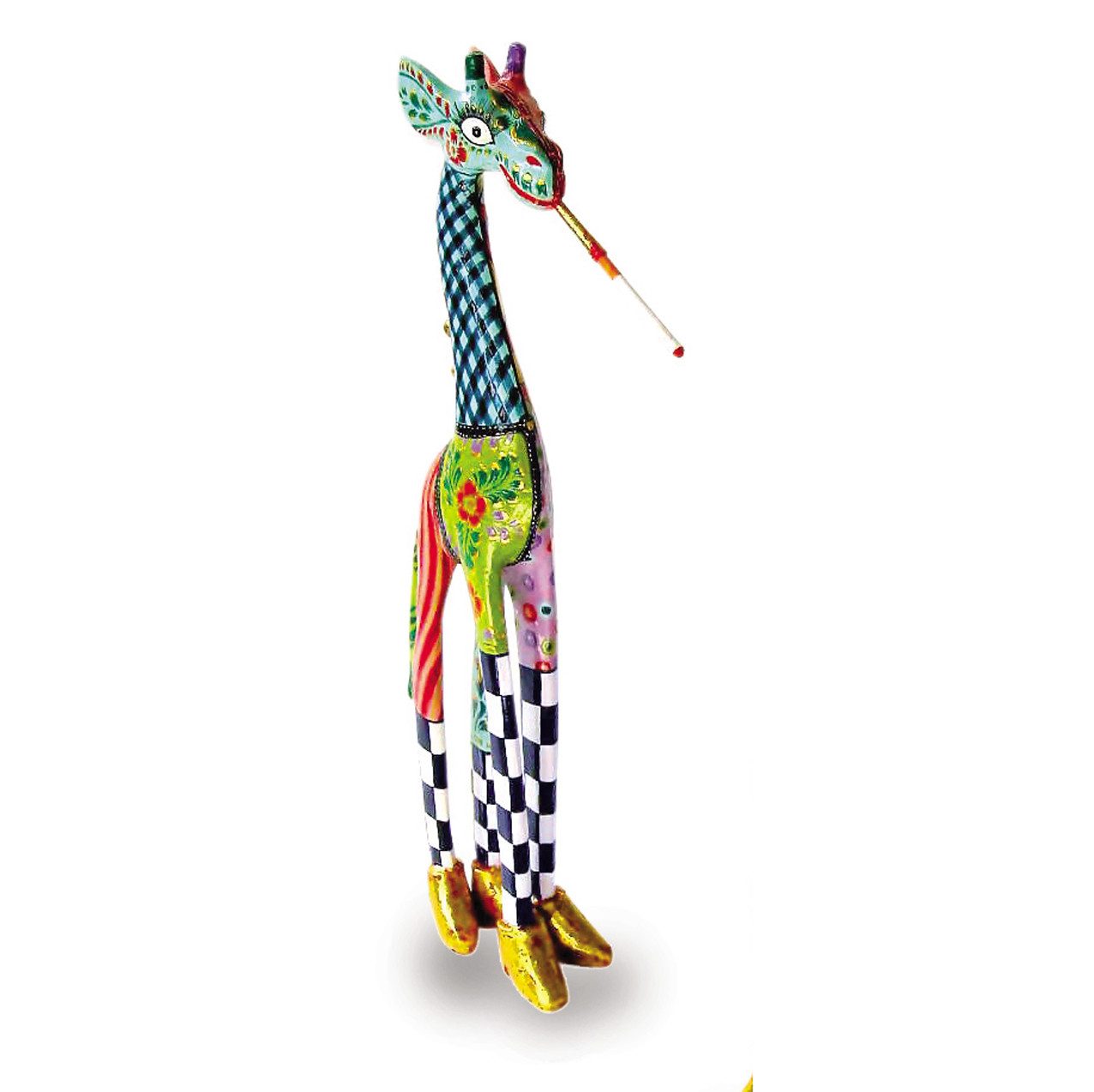 Tom`s Drag Tierfigur Giraffe Olivia, perfekt zu jedem Anlass, Geburtstag, Weihnachten. Sammelfigur