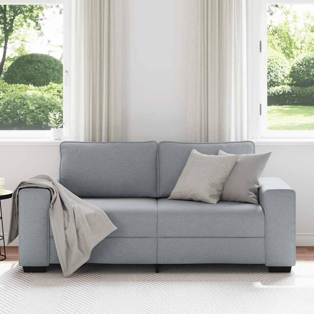vidaXL Sofa 2-Sitzer-Sofa Hellgrau 140 cm günstig online kaufen