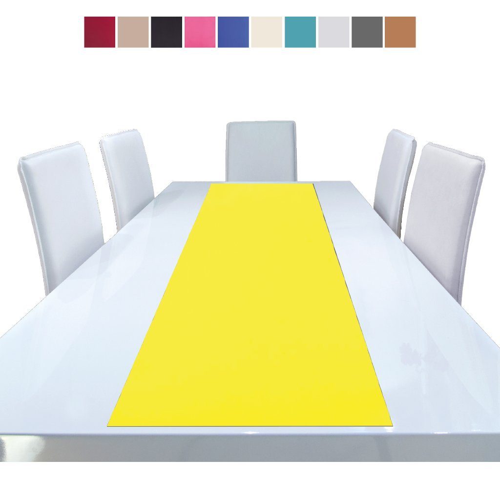 140x40cm Tischläufer versch. und (1-tlg), Bestlivings Designs Gelb Platzset viele dekorativ, Ellen Platzmatte Tischdecke Microfaser, Tischdeko pflegeleicht