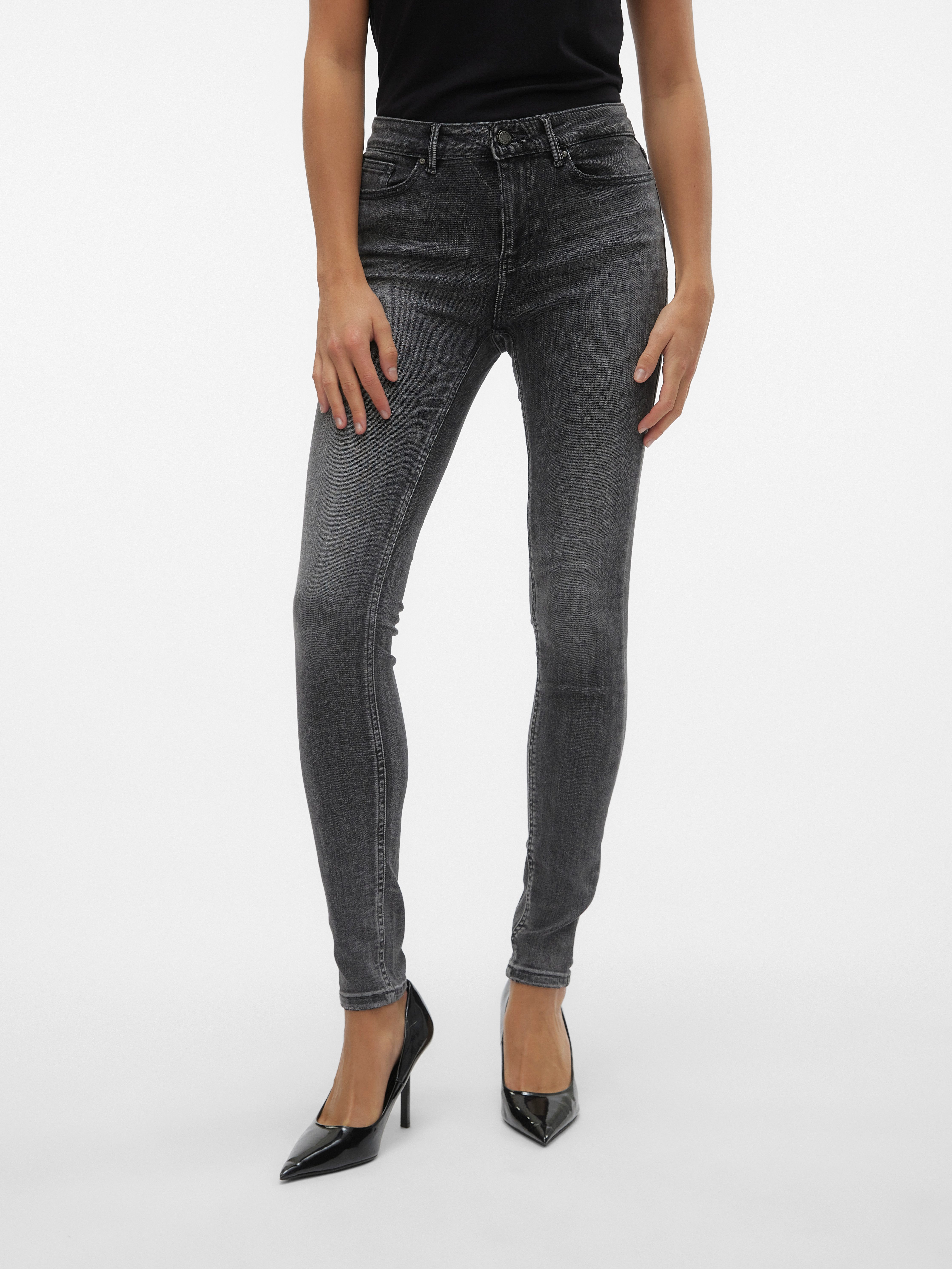 Vero Moda Skinny-fit-Jeans VMFLASH MR SKINNY JEANS LI213 NOOS Baumwollmisch günstig online kaufen