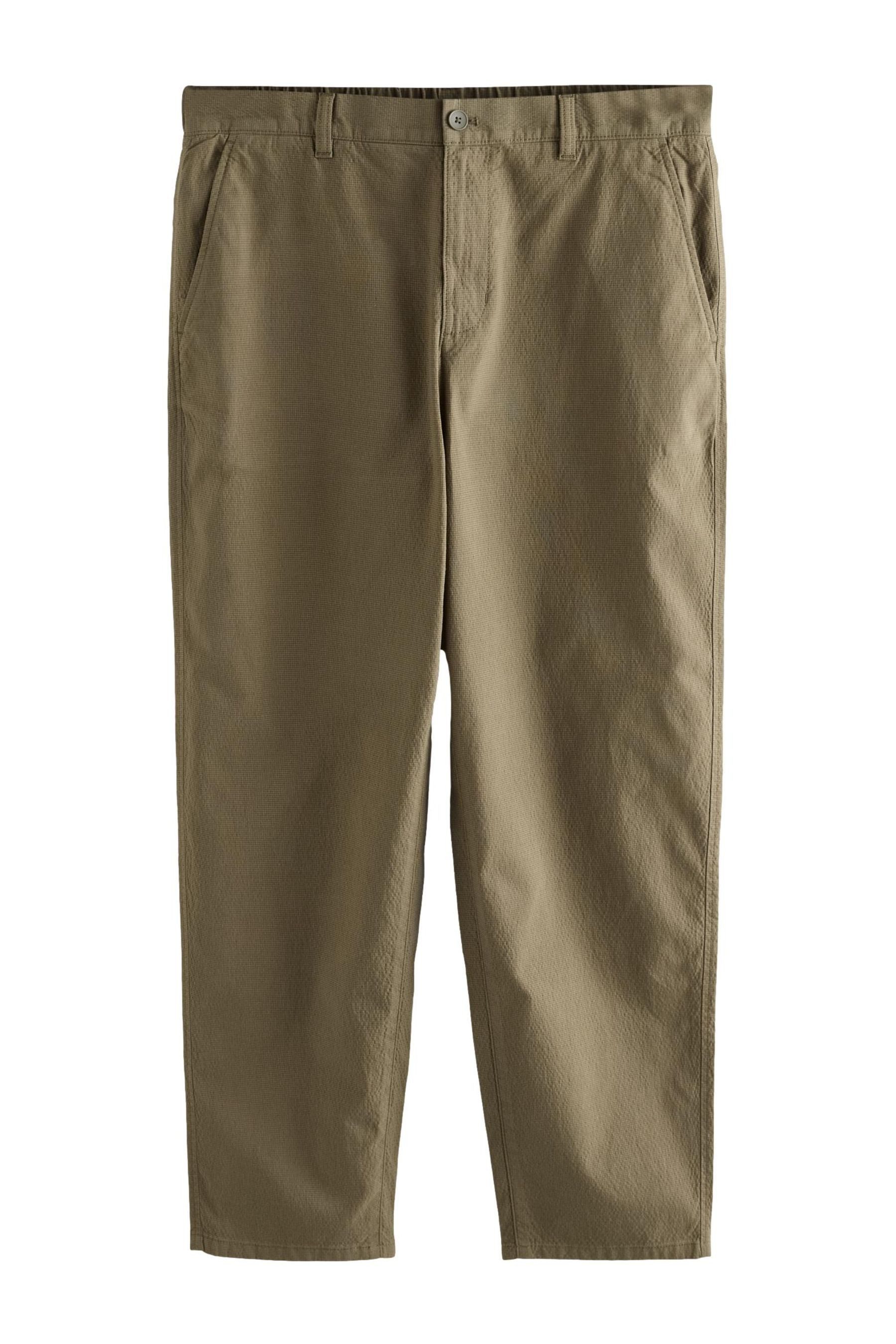 Stretch-Hose Relaxed Fit Seersucker-Hose mit Struktur