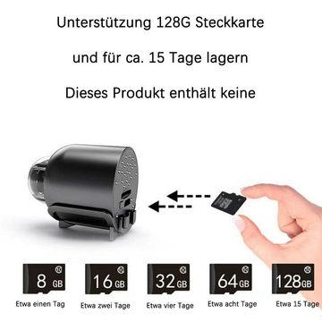 Gontence Mini-Kamera Überwachungskamera (IP-Überwachungskamera, 1-tlg., 1080p HD Mini-Überwachungskamera Überwachungskamera, (IP-Überwachungskamera, 1-tlg)