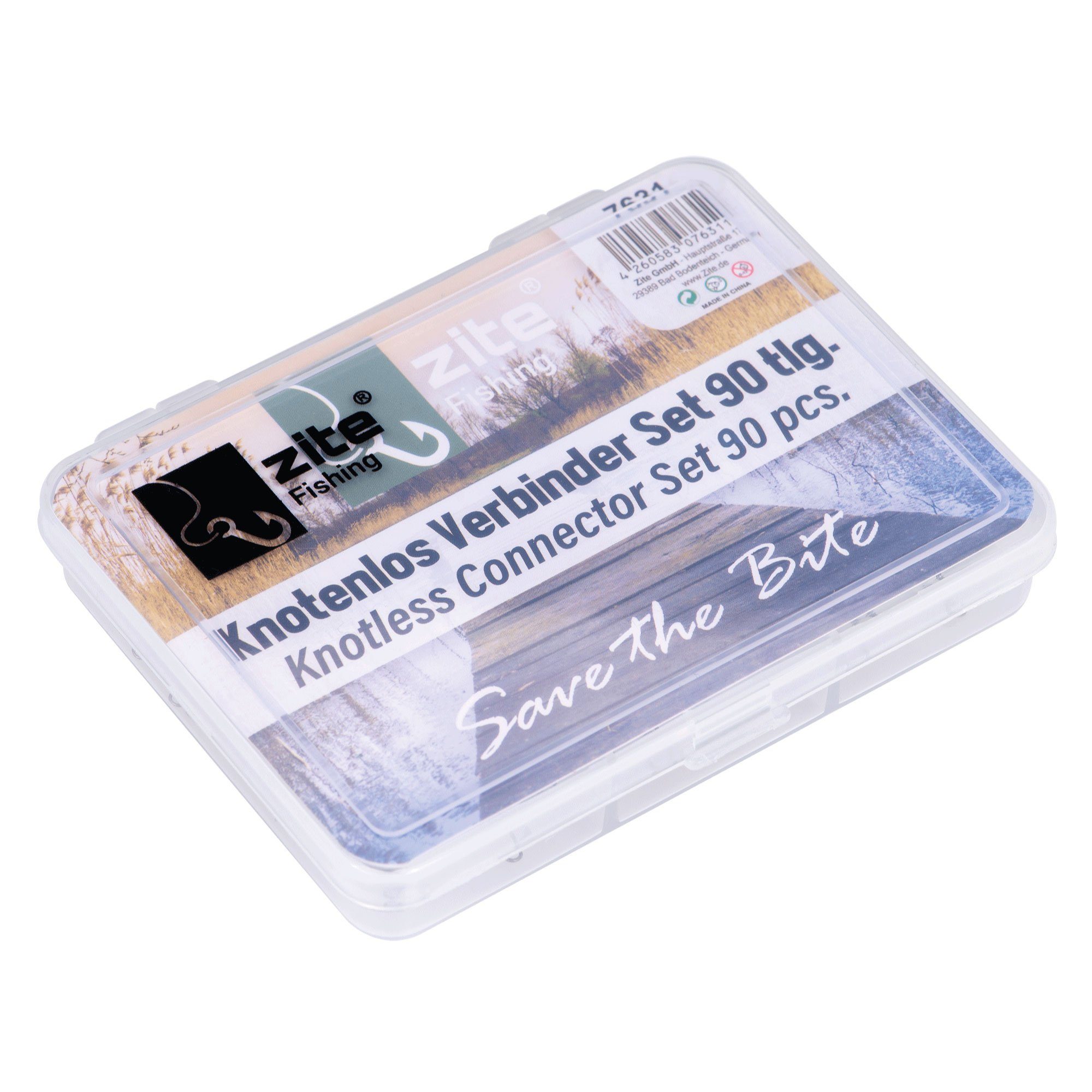 Zite Angelwirbel Knotenlos Verbinder Set, (Set mit verschiedenen Größen (S,M,L), 90-St), Der Geheimtipp für Geflochtene Schnüre