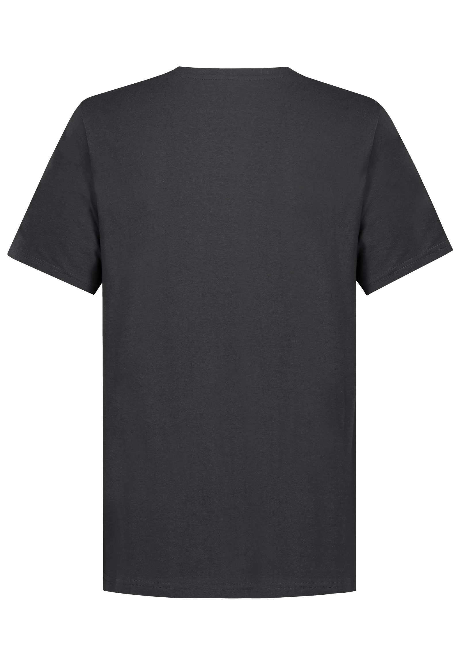 Eight2Nine T-Shirt Herren Basic Shirt Wandermotive Mini-Patch, Baumwollshirt