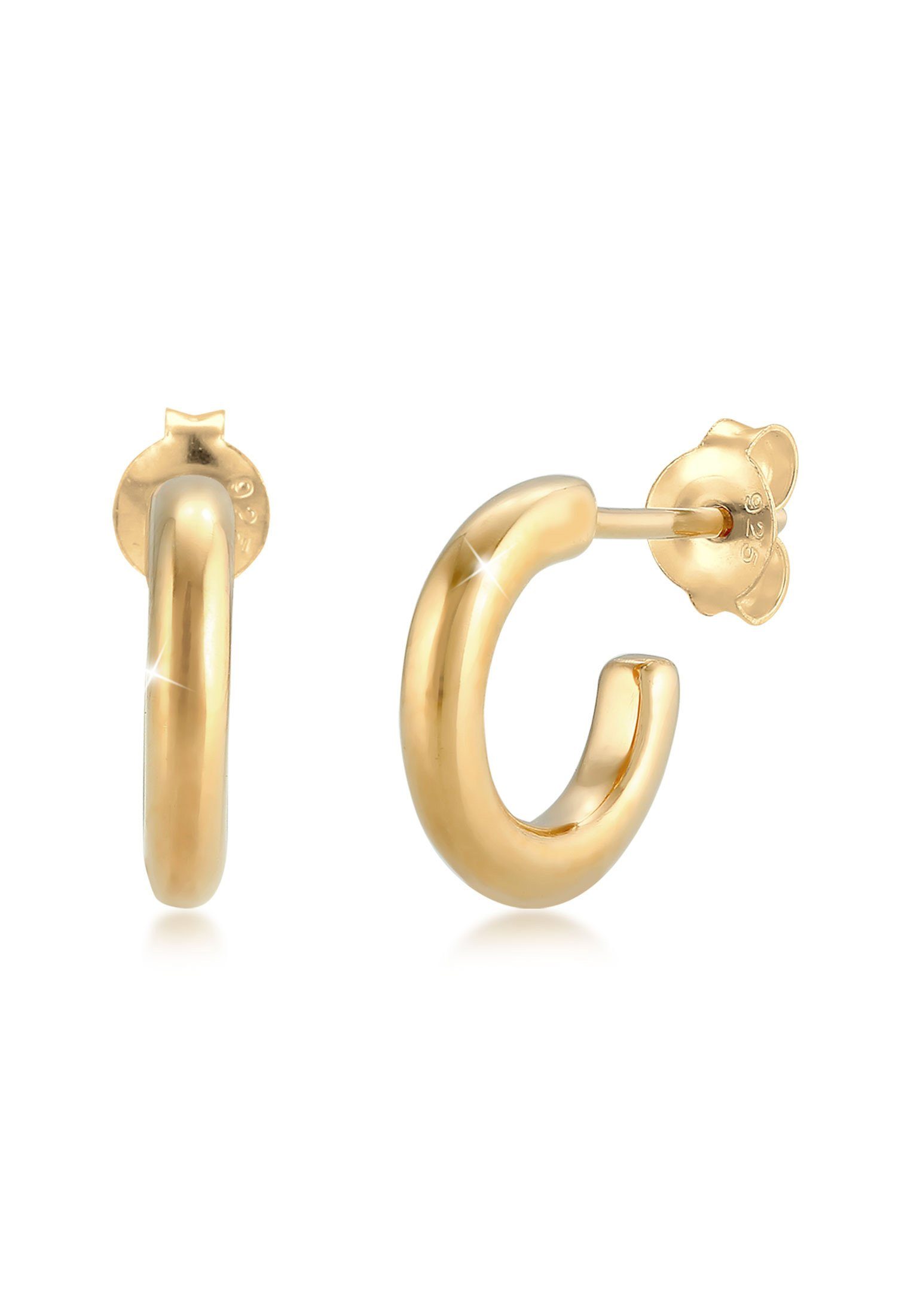 Elli Paar Сережки-гвоздики Сережки-кільця Basic Trend Rund 925 Silber