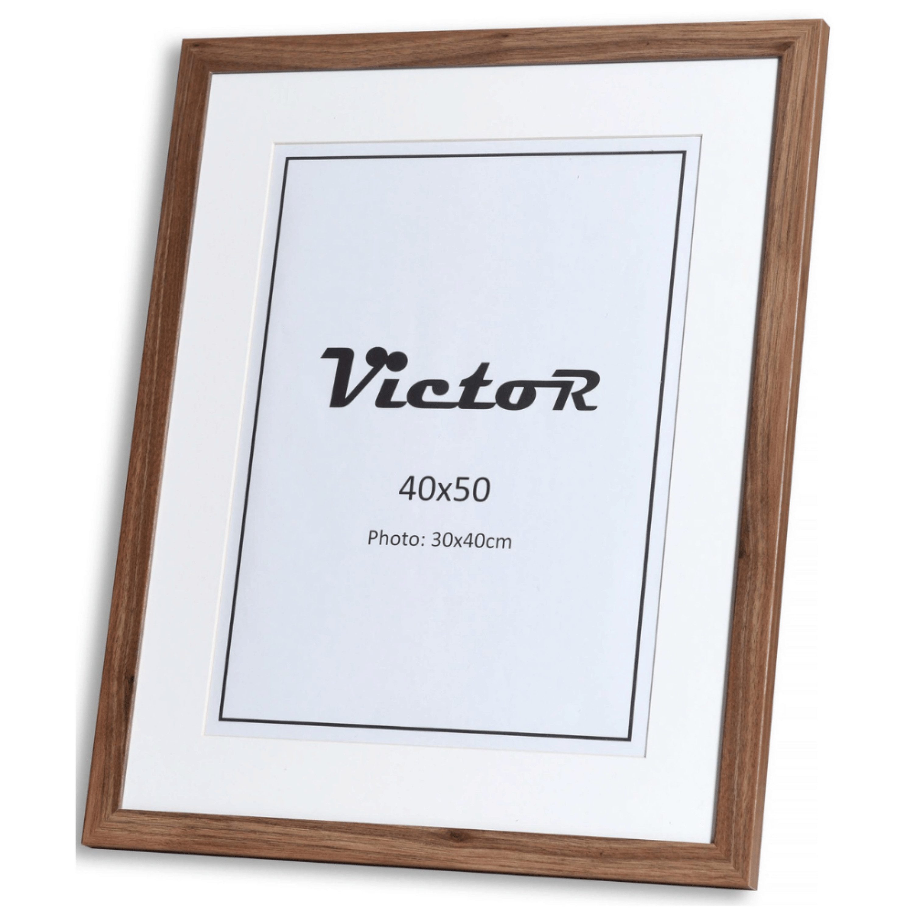 Victor (Zenith) Bilderrahmen Richter, Bilderrahmen Braun 40x50 cm mit 30x40 günstig online kaufen