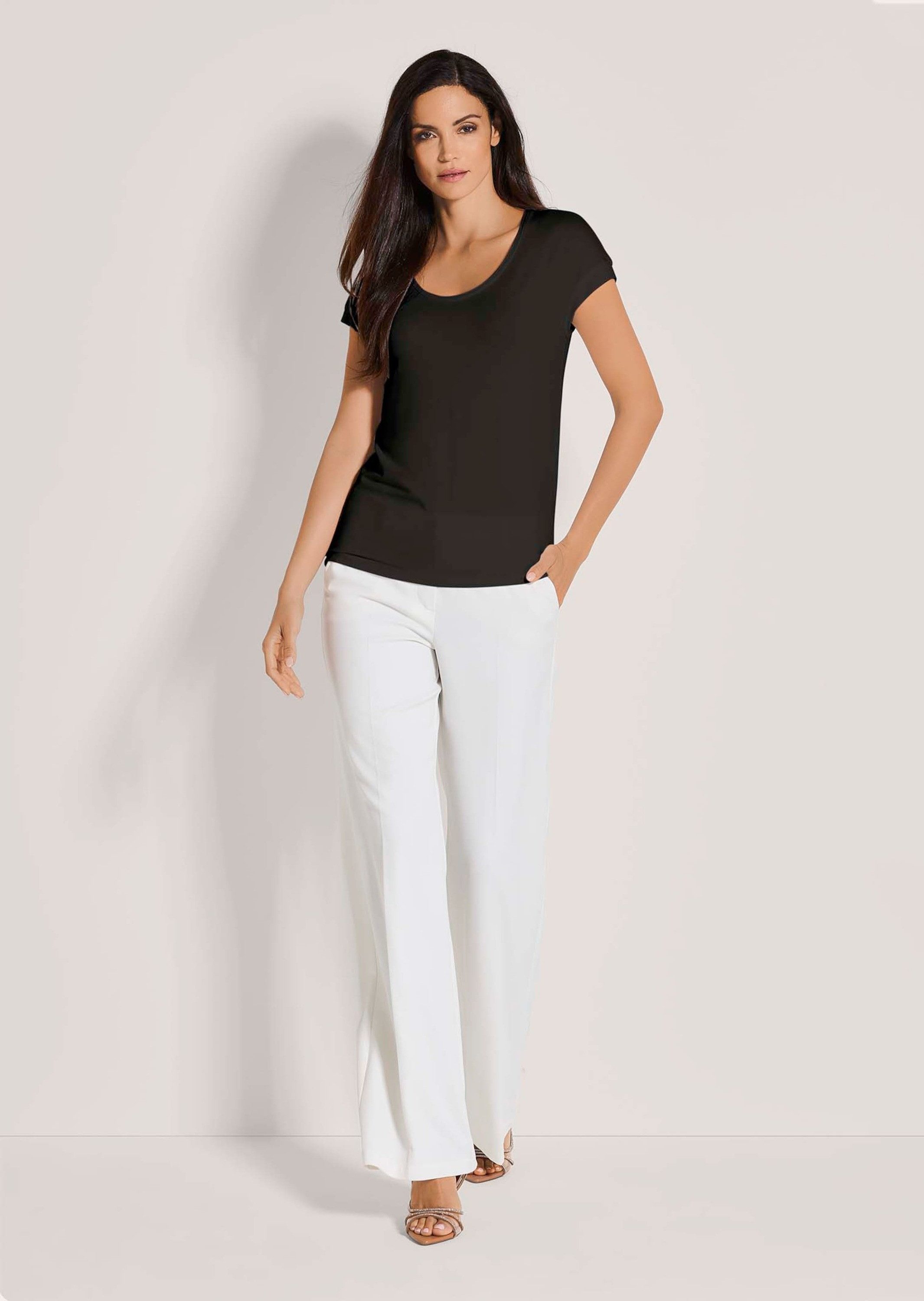 MADELEINE Kurzarmshirt Elegantes Viskose-Oberteil günstig online kaufen