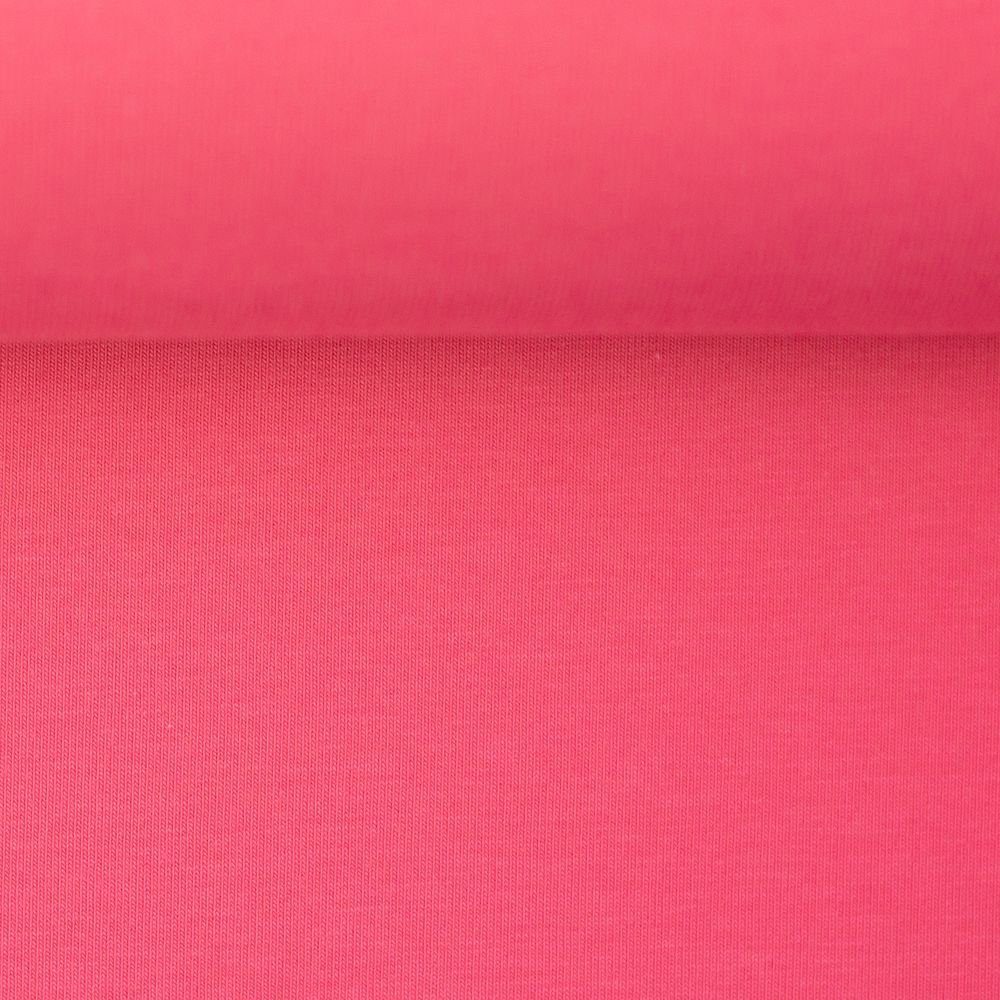 Stoff Viskosejersey Uni Viskose Stoff Meterware, Swafing pink