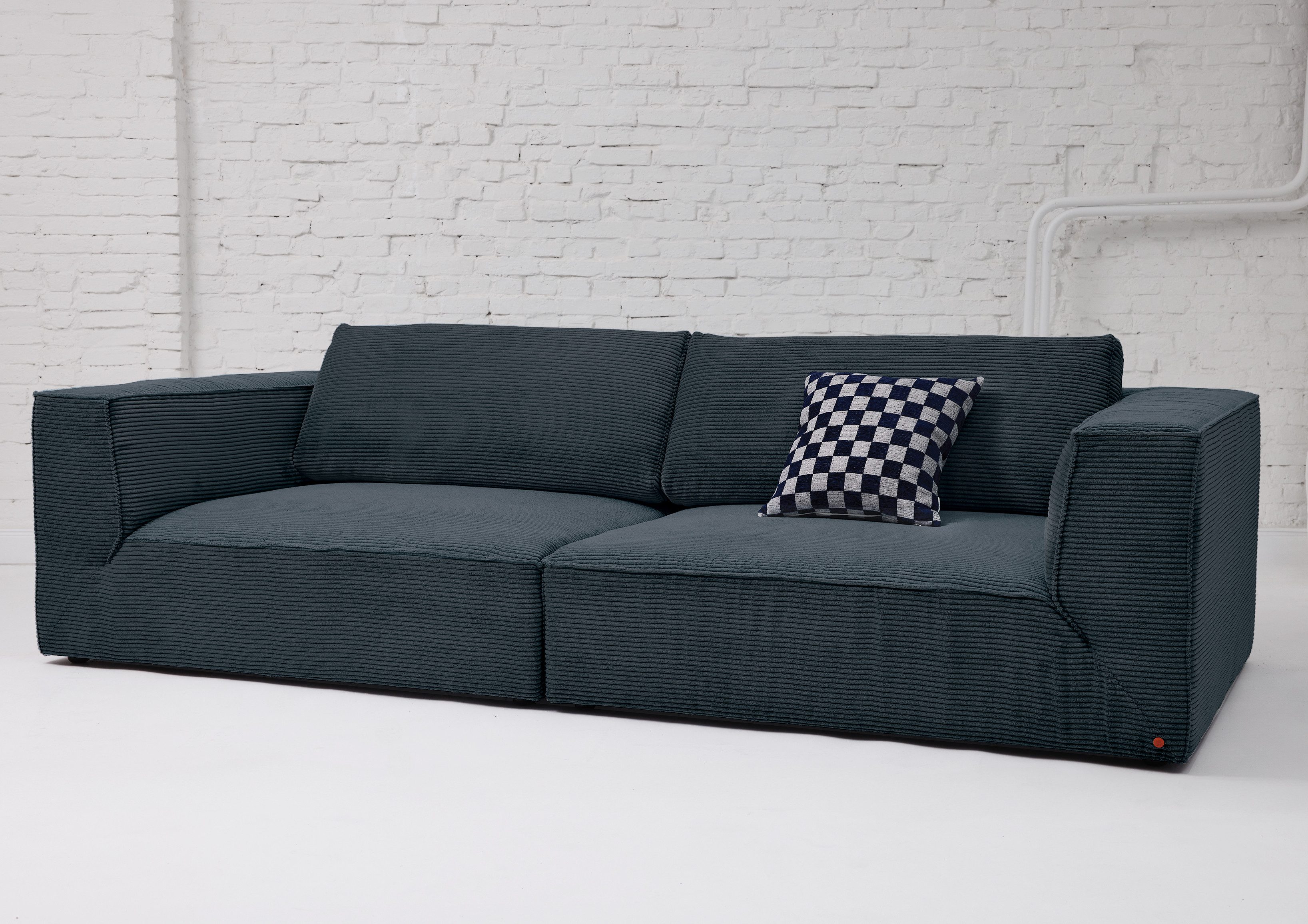 HOME OF COLORS Big-Sofa BIG CUBE – das kubische Sofa mit extra-tiefem, soften Sitzgefühl, in weichem Cordstoff – in vielen schönen Farben