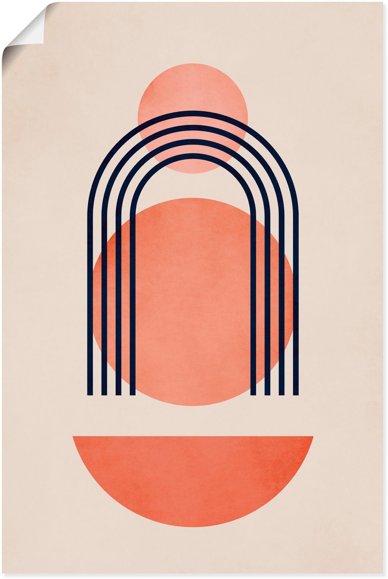 Artland Poster Geometrica Nr. 7, Muster (1 St), ohne Rahmen