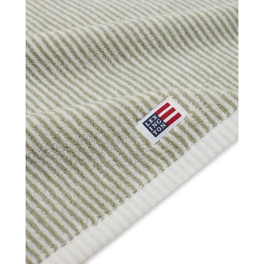 Lexington Badetücher Handtuch Original Weiß Grün gestreift (30x50cm) günstig online kaufen