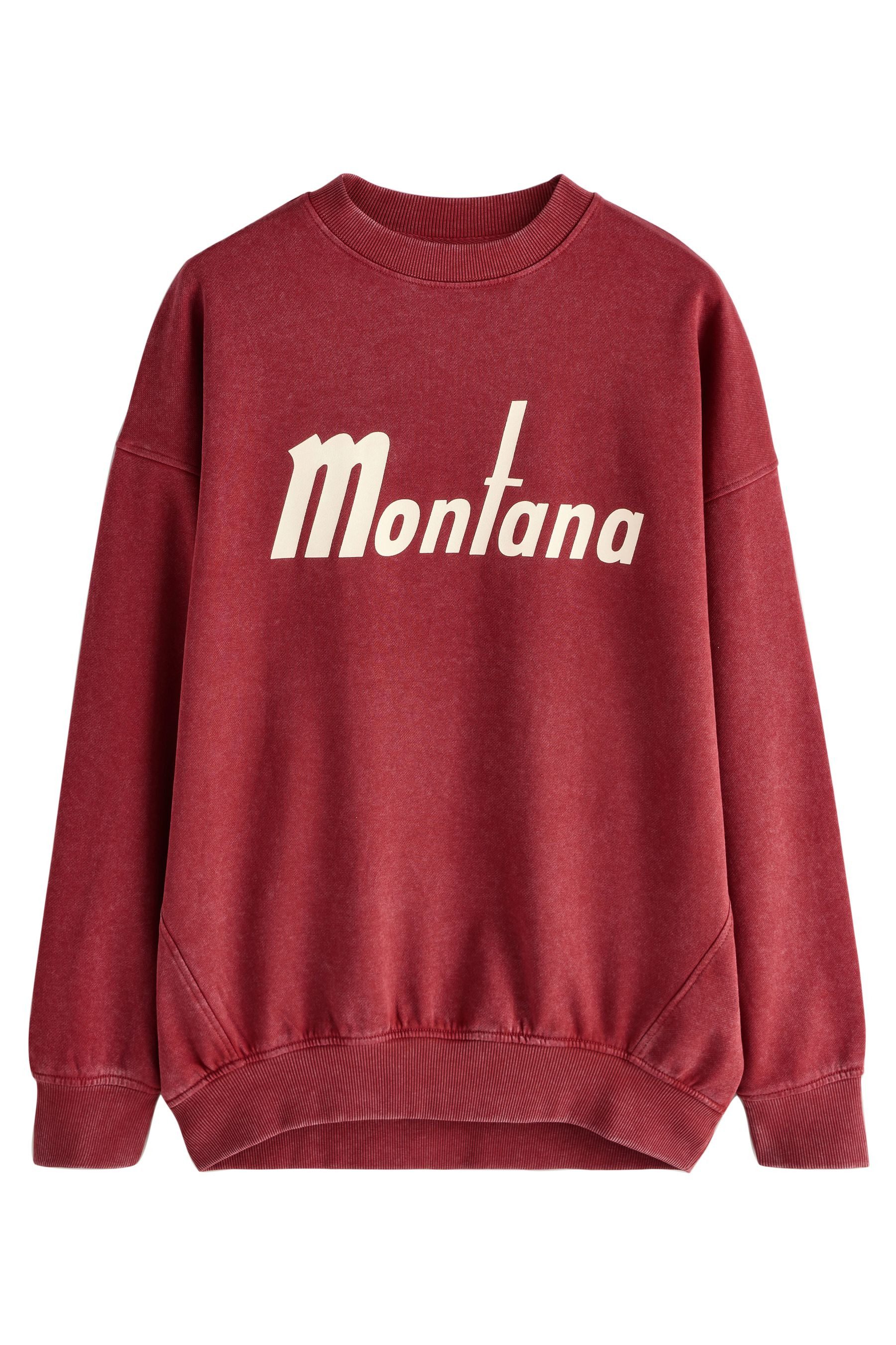 Next Sweater Sweatshirt mit Stadtgraphik (1-tlg)