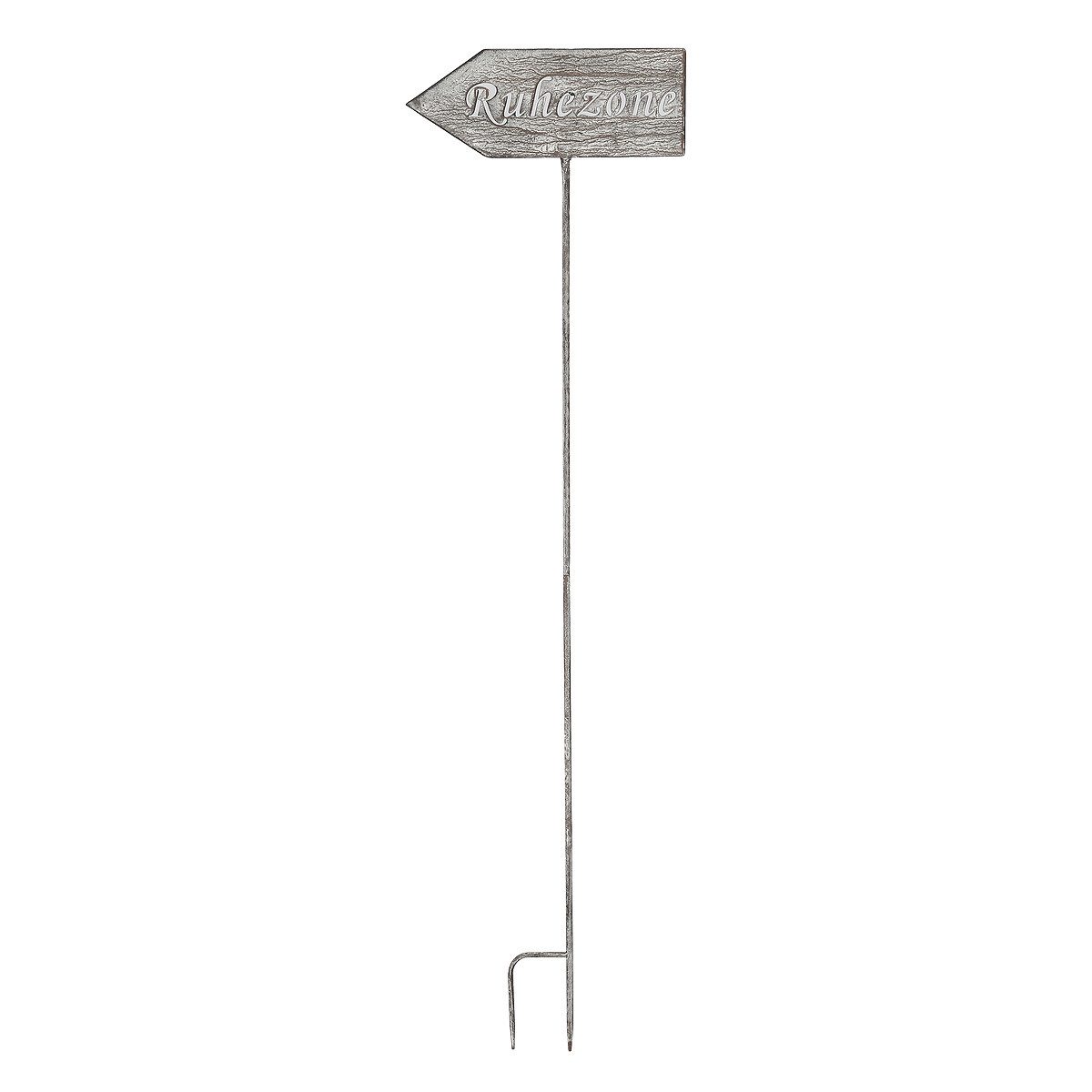 Ambiente Haus Gartenstecker Ruhezone (H) 122cm (1-St) als Pfeil mit Schriftzug Ruhezone für den Außenbereich