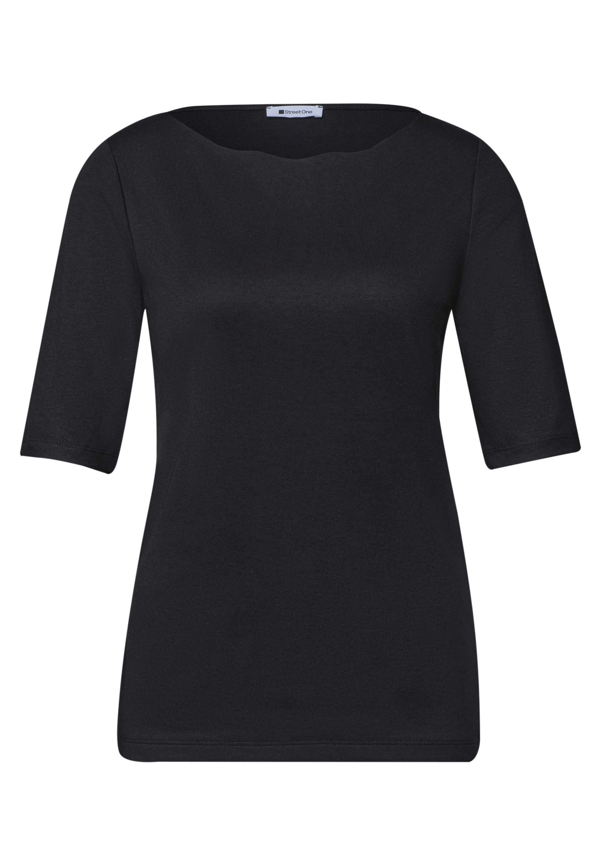 STREET ONE T-Shirt in Unifarbe – Bild 4 von 5