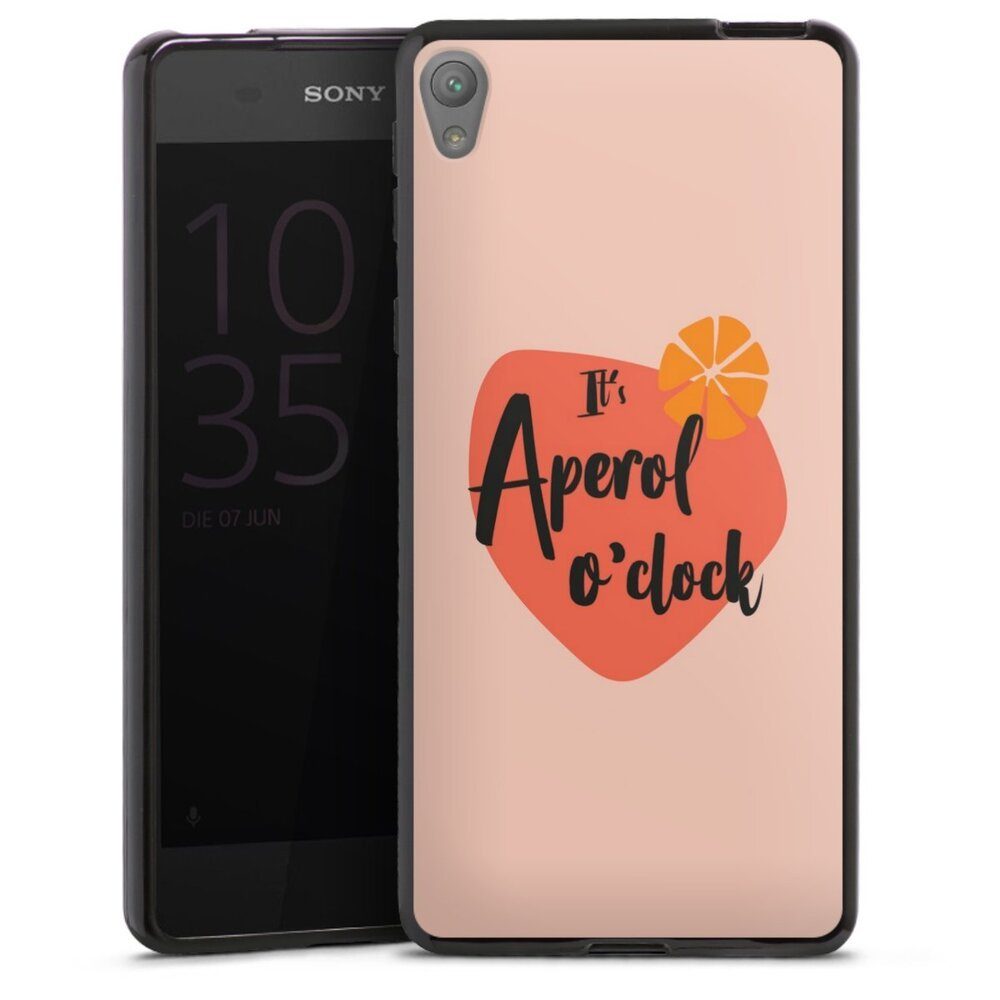 DeinDesign Handyhülle Aperol O Clock, Sony Xperia E5 Silikon Hülle Bumper Case Handy Schutzhülle