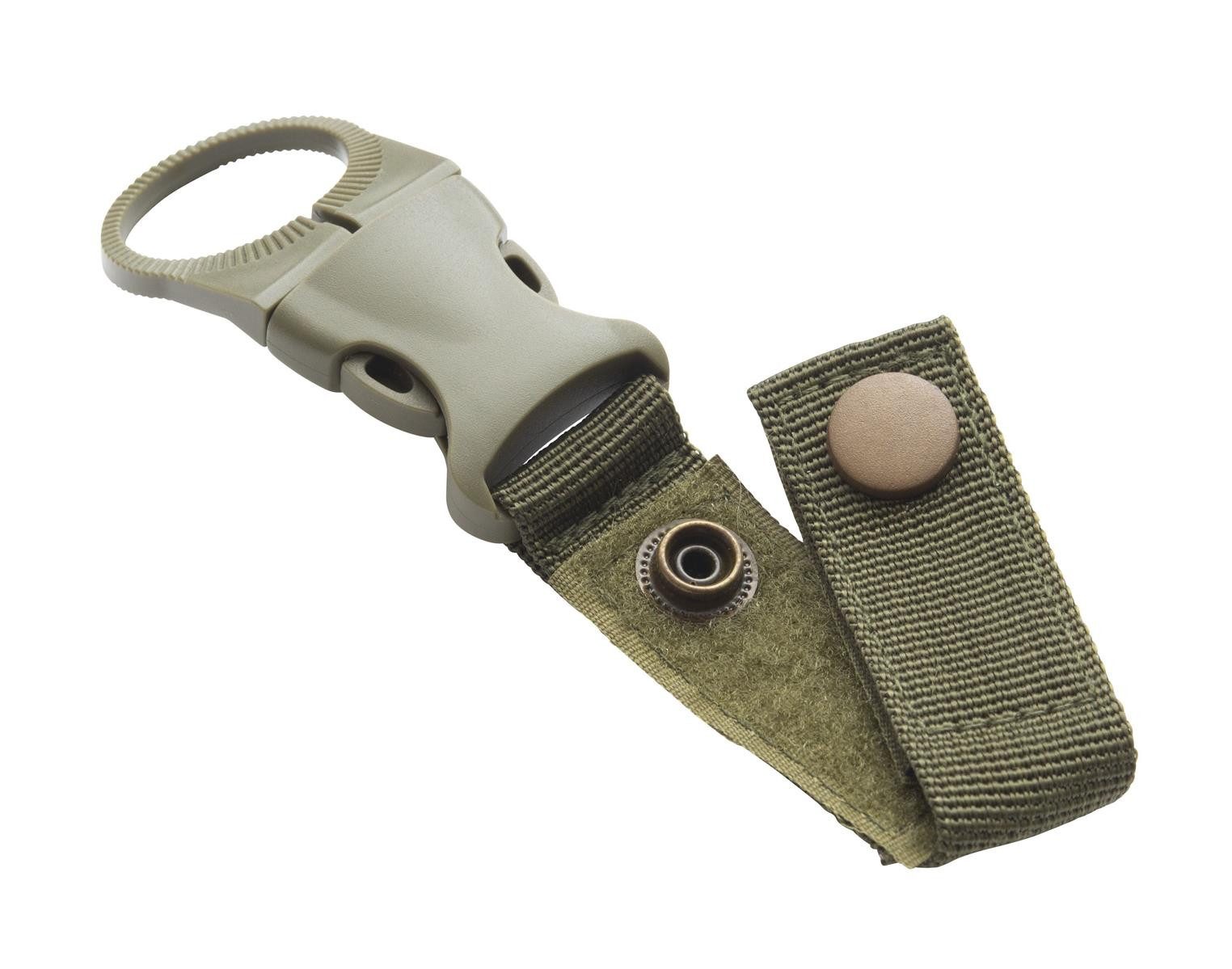 Munkees Schlüsselanhänger Karabiner Flaschenhalter aus Nylon, abnehmbar, grün