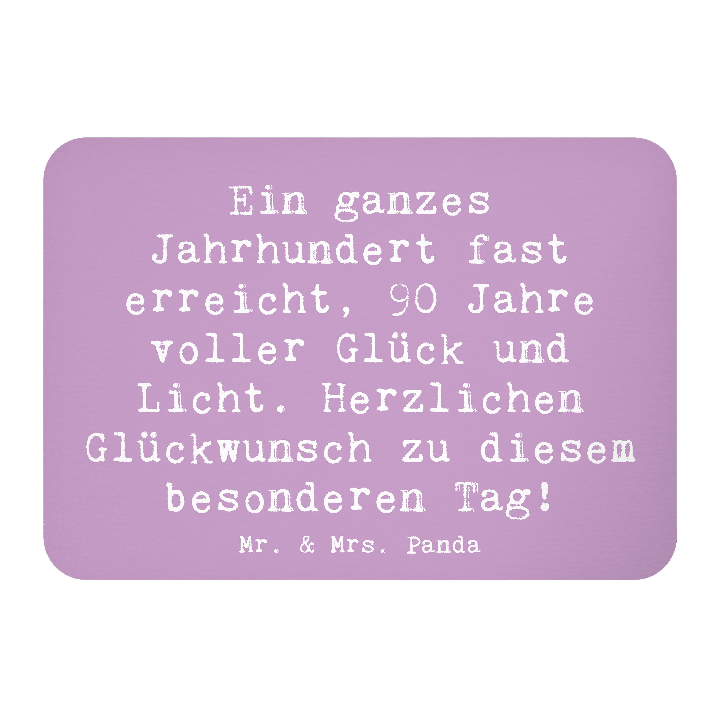 Magnet Spruch 90. Geburtstag - Lavendeltraum - Geschenk, herzlicher Glückwun