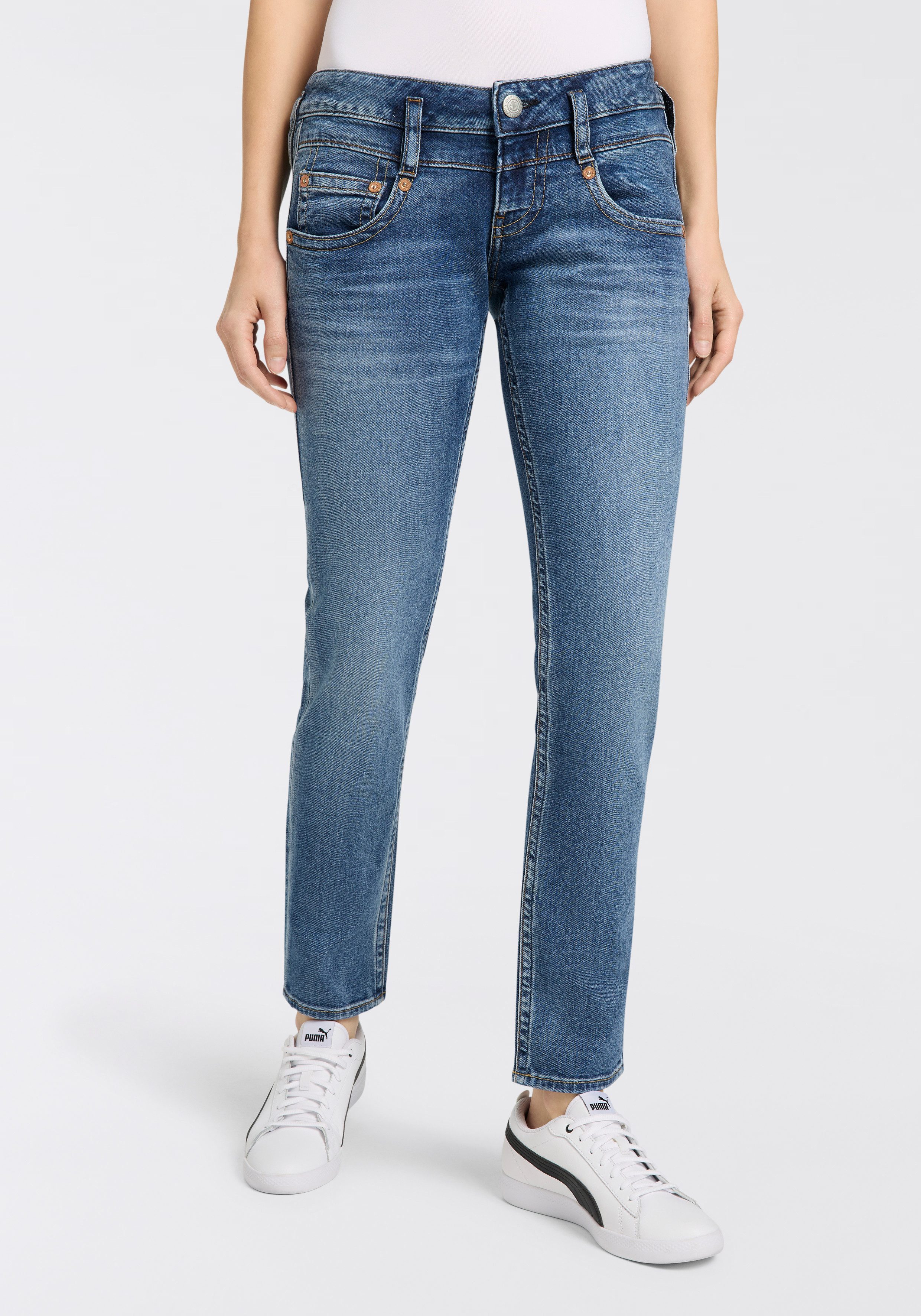 Herrlicher Slim-fit-Jeans Pitch Slim Denim Stretch günstig online kaufen