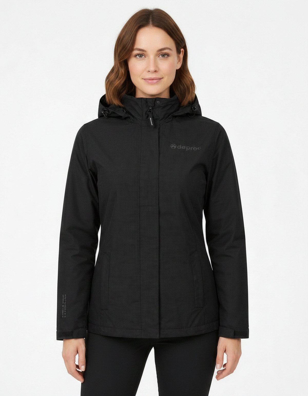DEPROC Active Funktionsjacke LAVAL II WOMEN Funktionsjacke, Wanderjacke, Regenjacke abnehmbare Kapuze