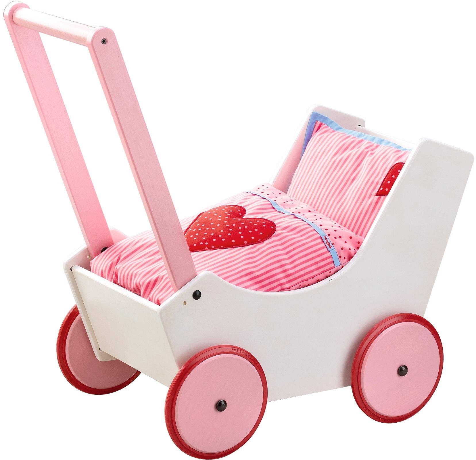 Haba Puppenwagen Herzen, Made in Germany