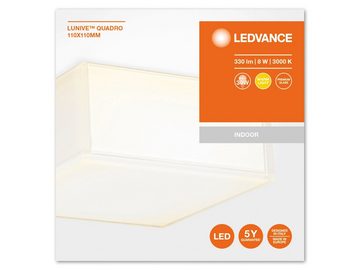 Ledvance LED-Leuchte LEDVANCE LED-Deckenleuchte Lunive Quadro, 8 W, 330
