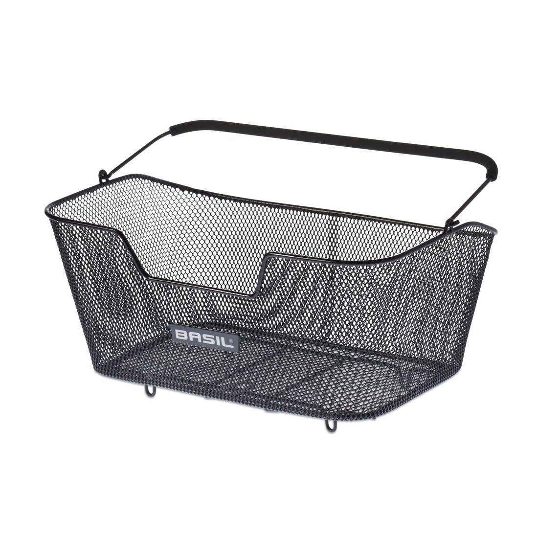 Basil Fahrradkorb Hinterradkorb Base L Stahl 30x45x21cm, engmaschig