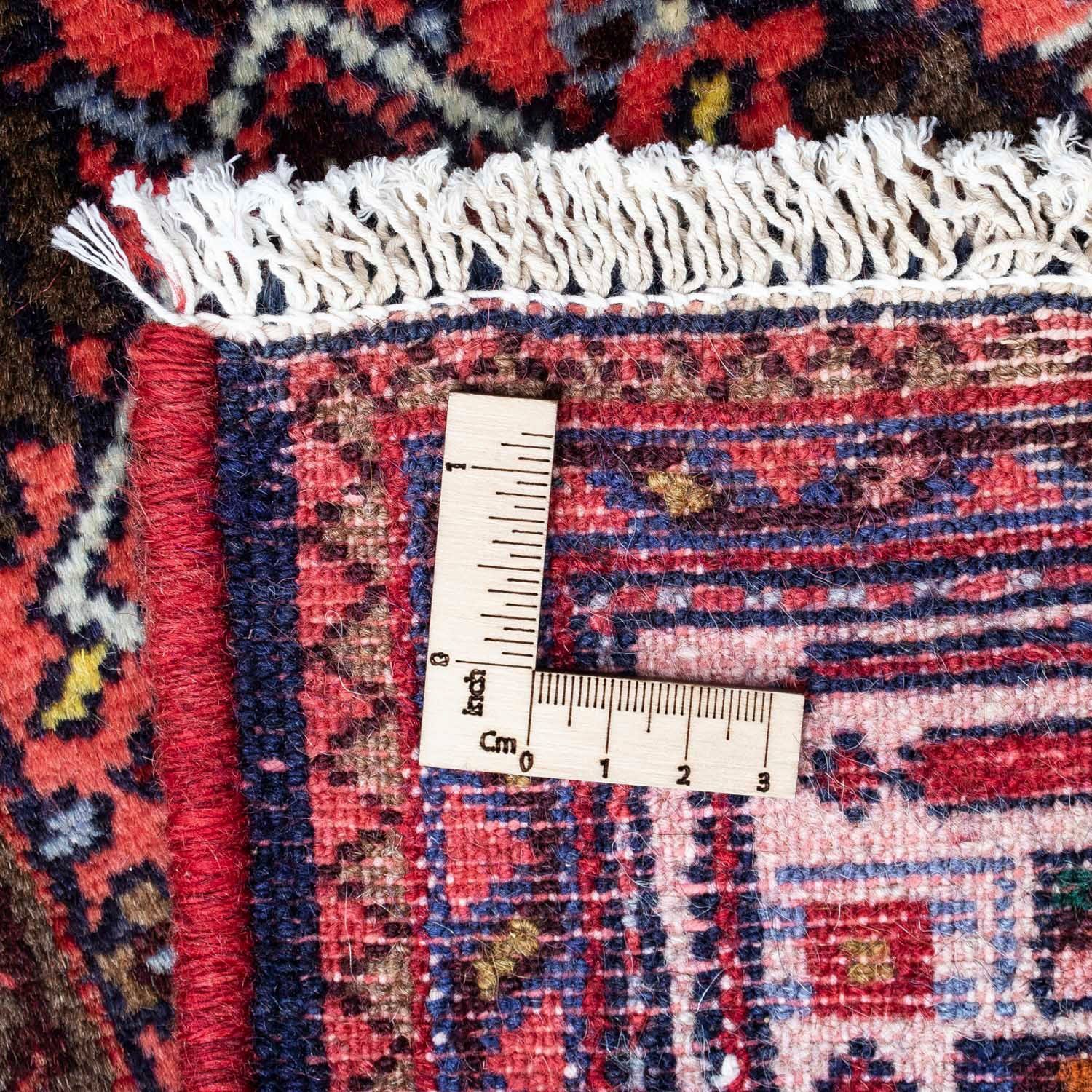 rechteckig, 80 mm, Hosseinabad Medaillon Handgeknüpft Rosso cm, 10 Höhe: 125 Wollteppich x morgenland,
