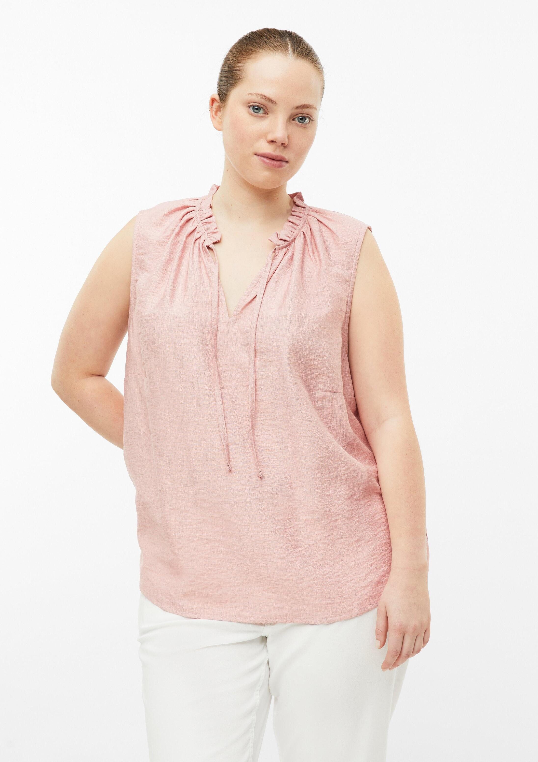 QS Blusentop Bluse Blusentop aus Viskosemix