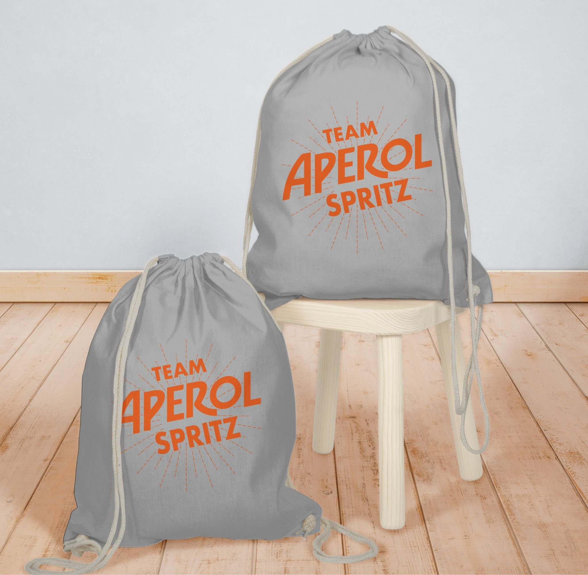 Shirtracer Turnbeutel Team Aperol Spritz JGA I Mädelsabend Spritztour Aperol Geschenk, Karneval & Fasching
