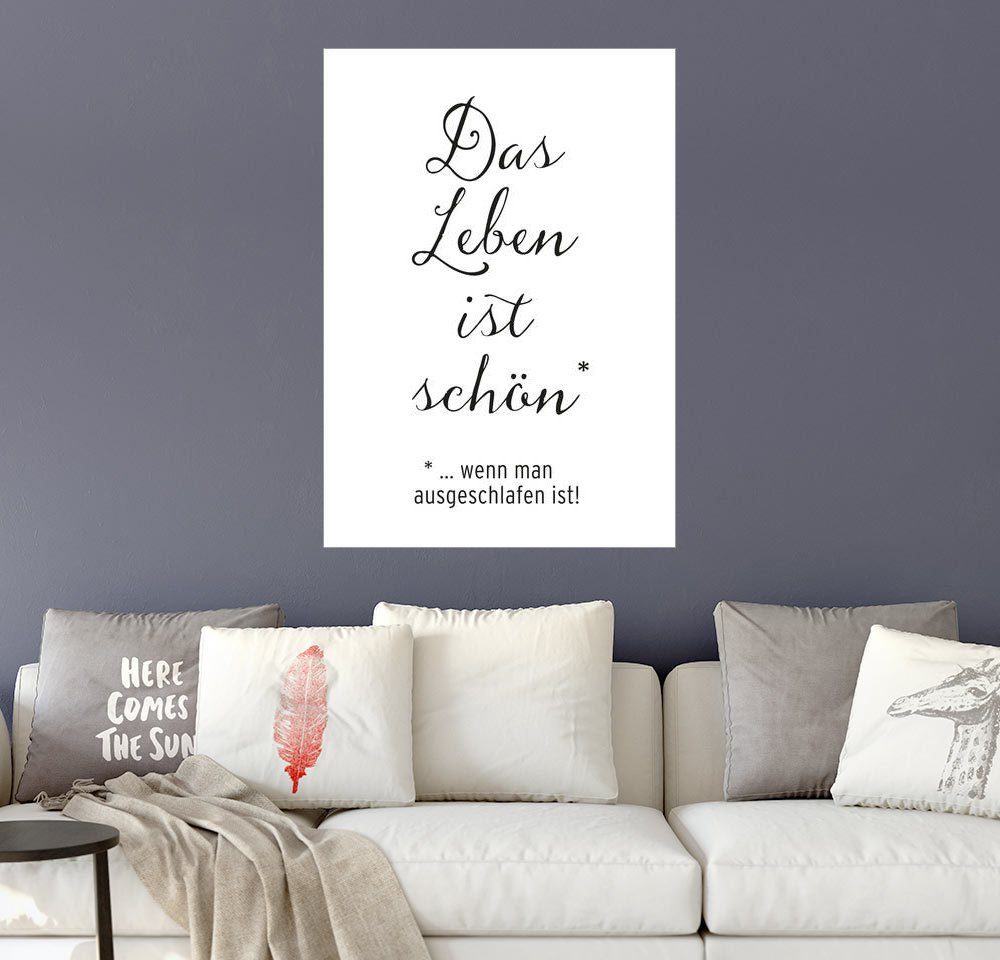 Posterlounge Wandbild, Das Leben ist schön kaufen OTTO