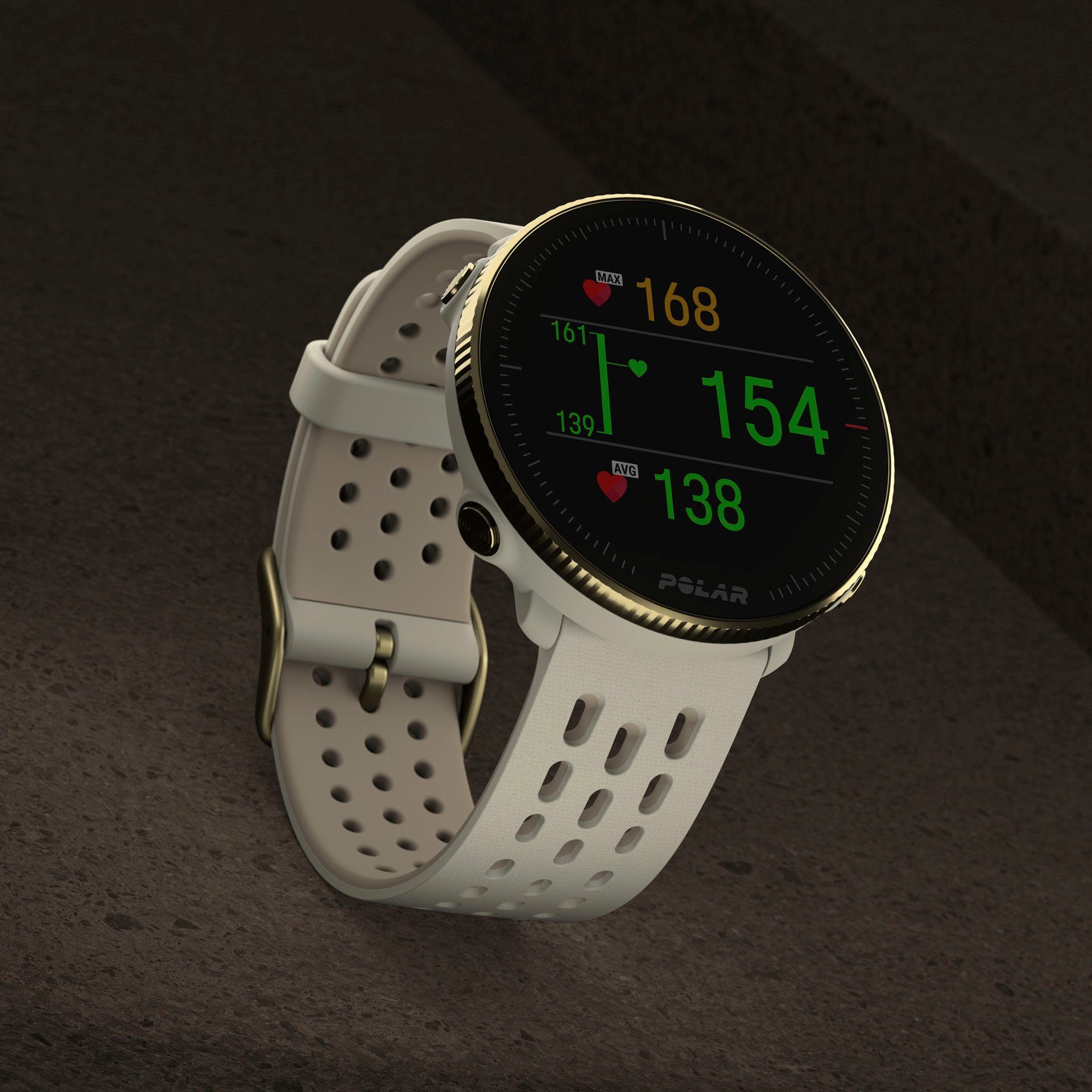 Polar Vantage GPS-Multisportuhr, Größe Smartwatch Gold-Champagner S-L M2