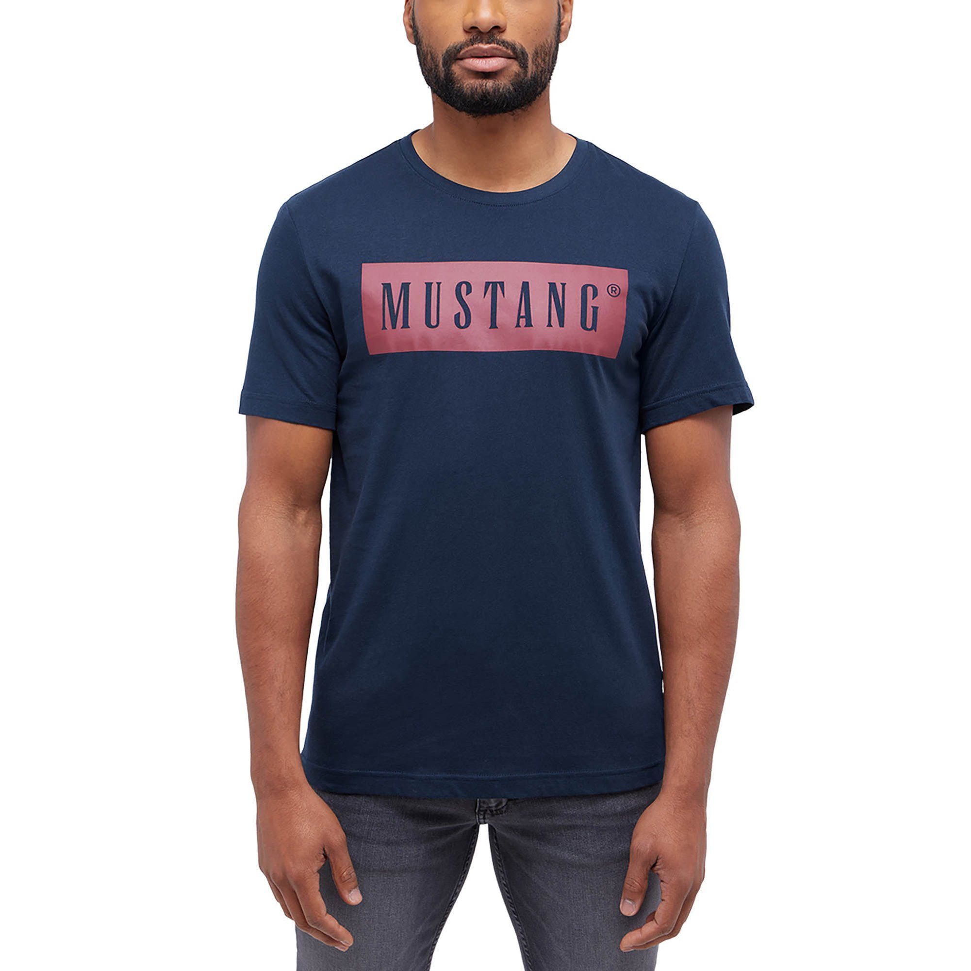 MUSTANG T-Shirt Herren T-Shirt 3er Pack Baumwolle Style Austin 3P (Packung, 3er Pack)