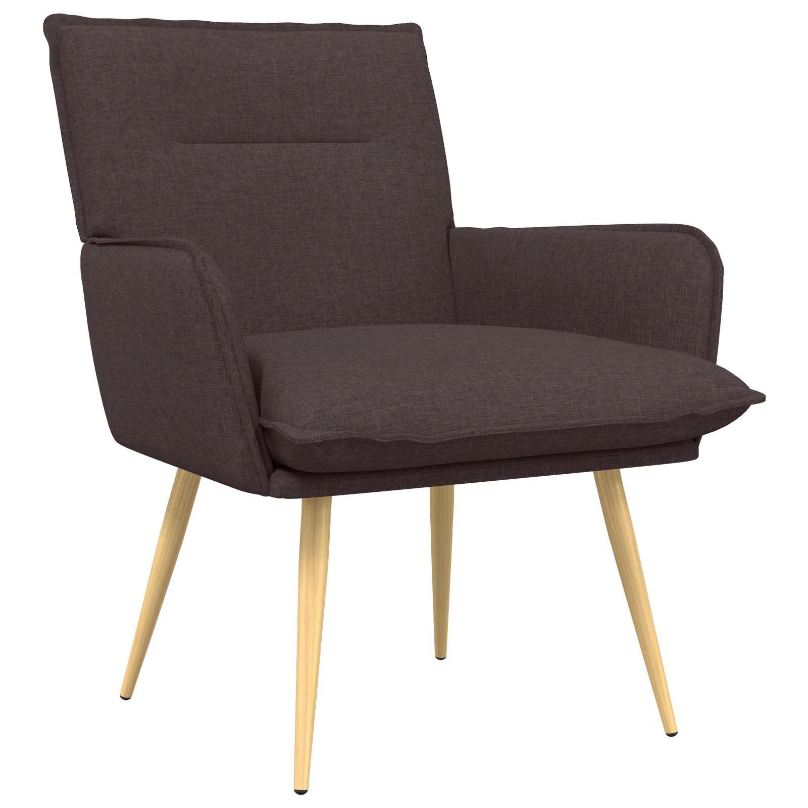 vidaXL Sessel Sessel Dunkelbraun Stoff (1-St)