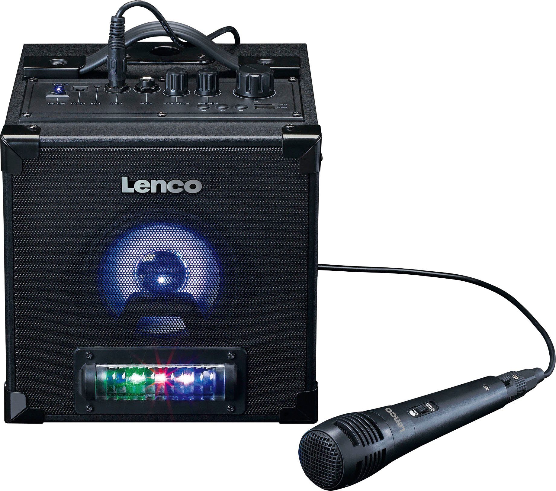 Lenco BTC-070BK W) Bluetooth-Lautsprecher 1.0 8 (Bluetooth