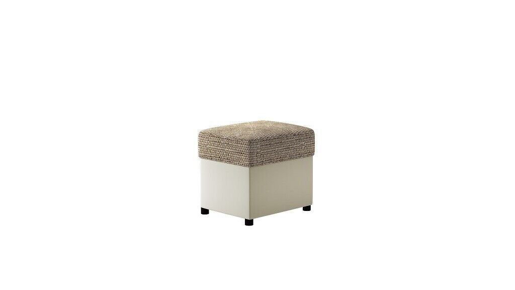 JVmoebel Hocker, Hocker Bank Sitz Fußhocker man Pufa Neu Polsterhocker Sitzhocker Pufa Neu Beige