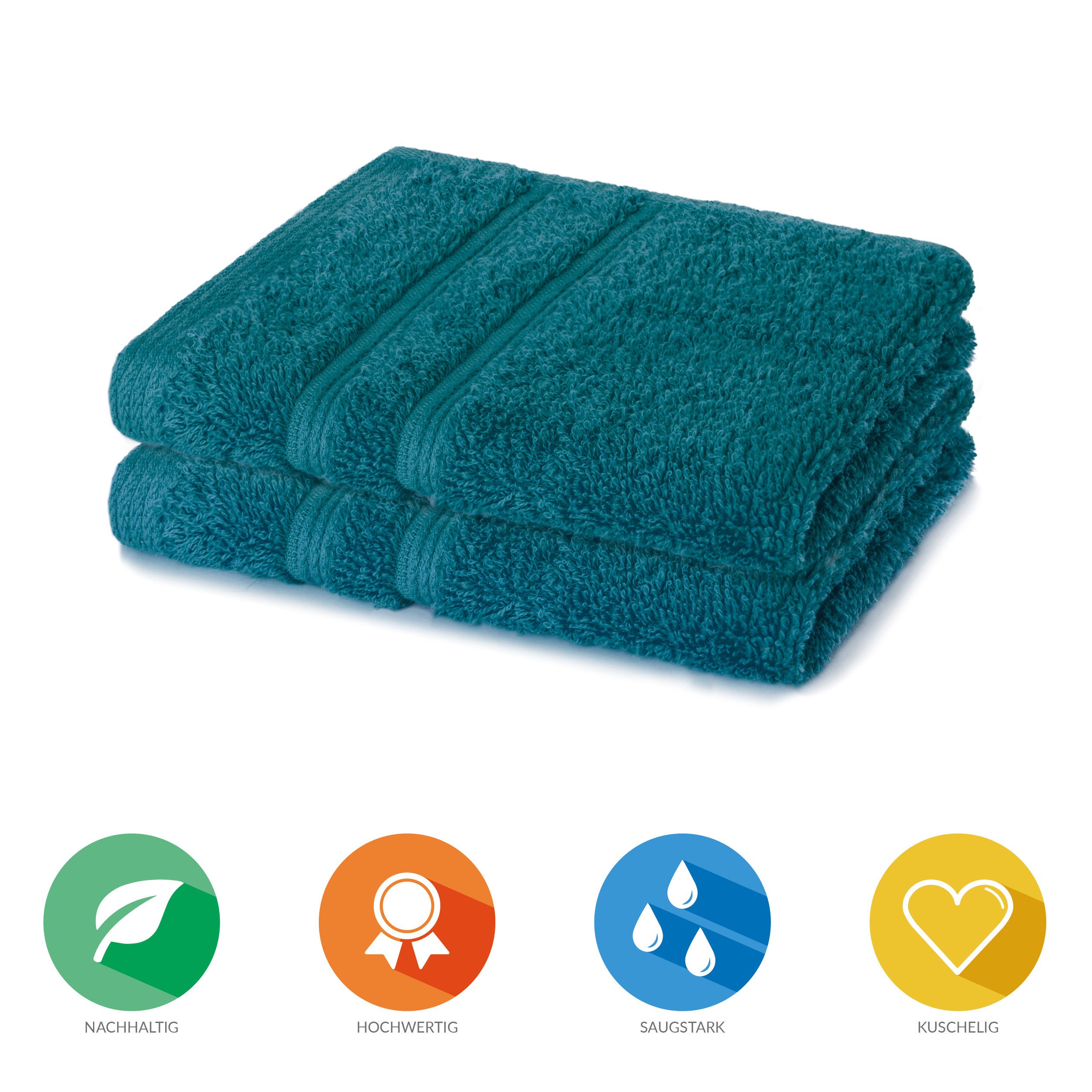 Lavea Seiftuch Bali Seiftücher, Waschlappen Frottee 30x30 cm, Weiches Bio-B günstig online kaufen