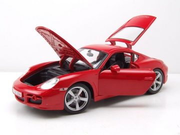 Maisto® Modellauto Porsche Cayman S rot Modellauto 1:18 Maisto, Maßstab 1:18