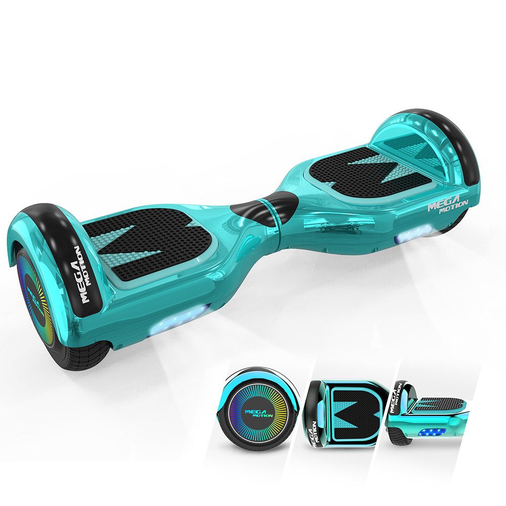 Mega Motion Balance Scooter A03 6.5" Ховерборды für Kinder/ Erwachsene, 15,00 km/h, Balanceboard mit Bluetooth und LED-Leuchten