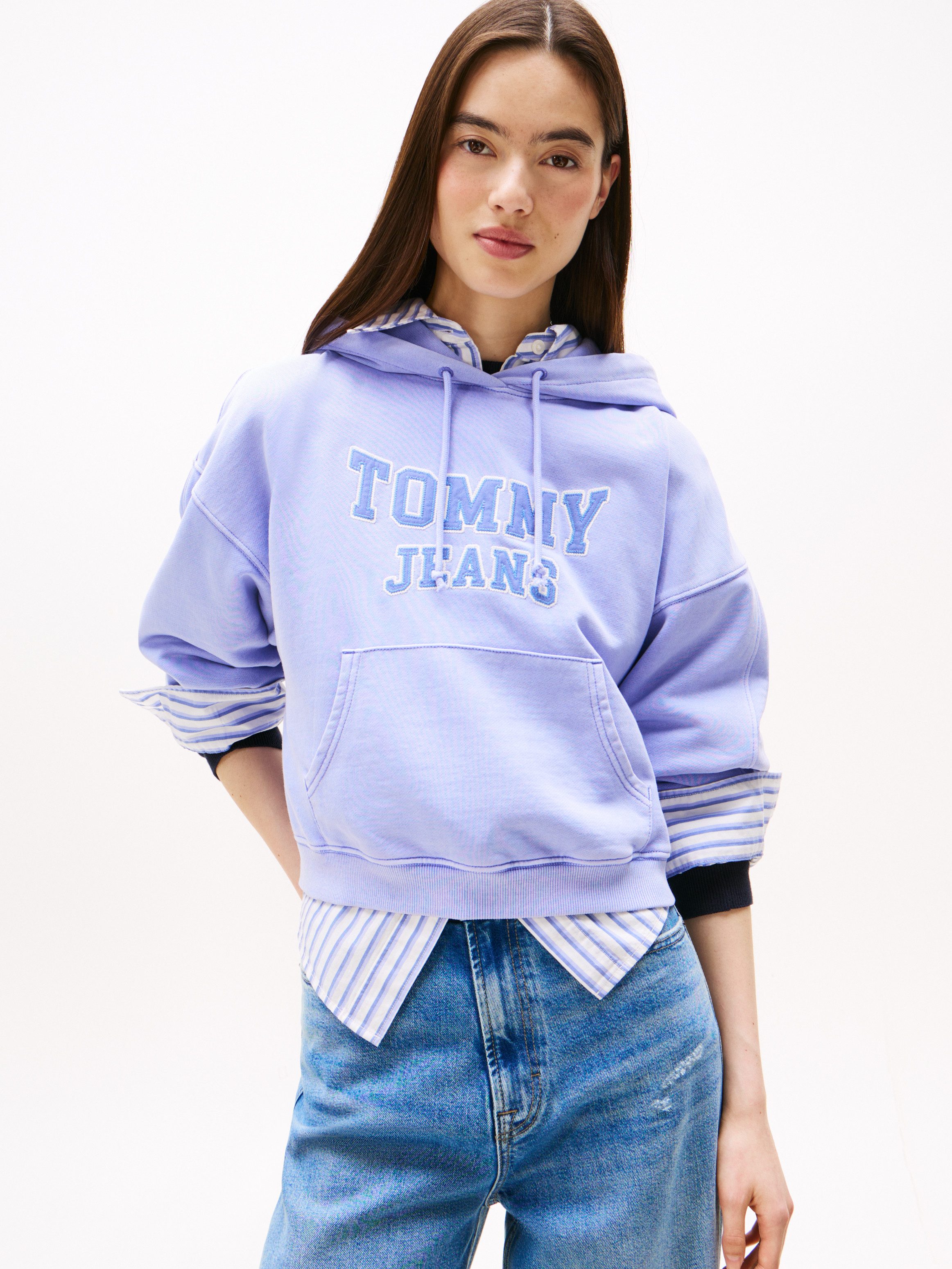 Tommy Jeans Kapuzensweatshirt TJW BXY CRP VARSITY HOODIE günstig online kaufen