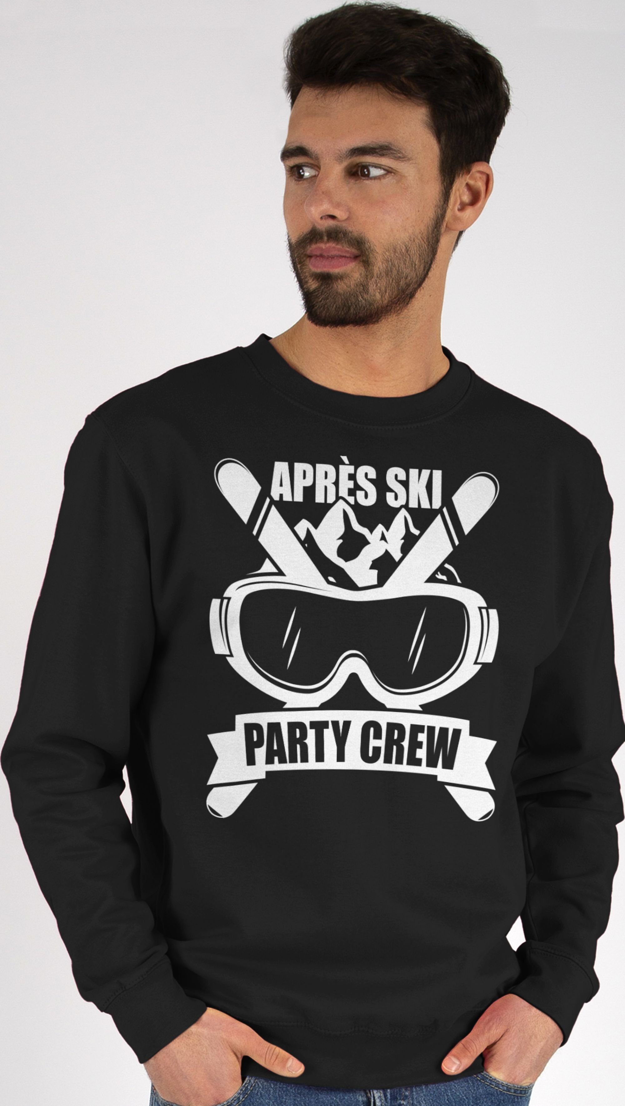 Shirtracer Sweatshirt Apres Ski Party Crew - weiß (1-tlg) Apres Ski Party