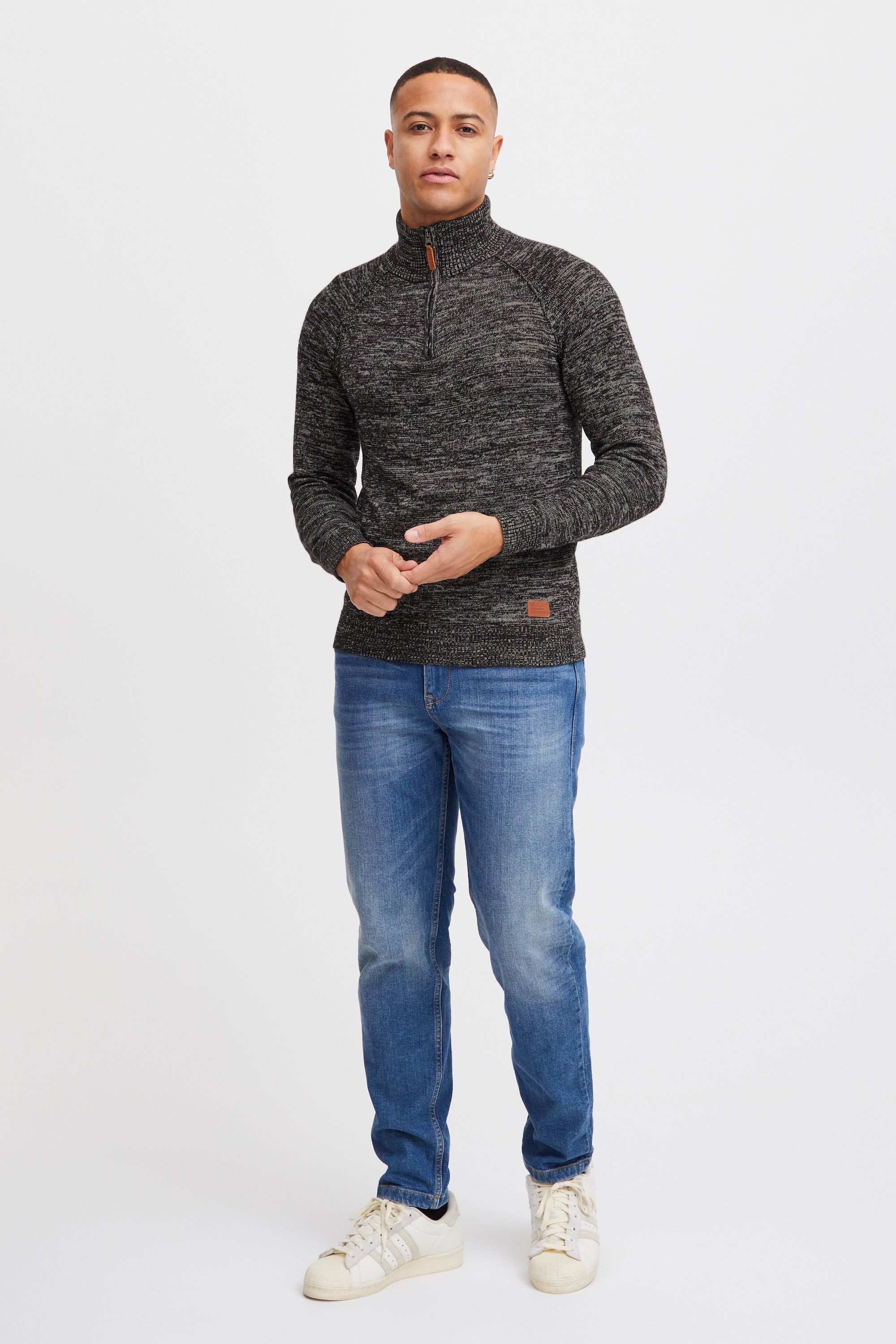 Blend Troyer BHDanovan Strickpullover in MeLange-Optik
