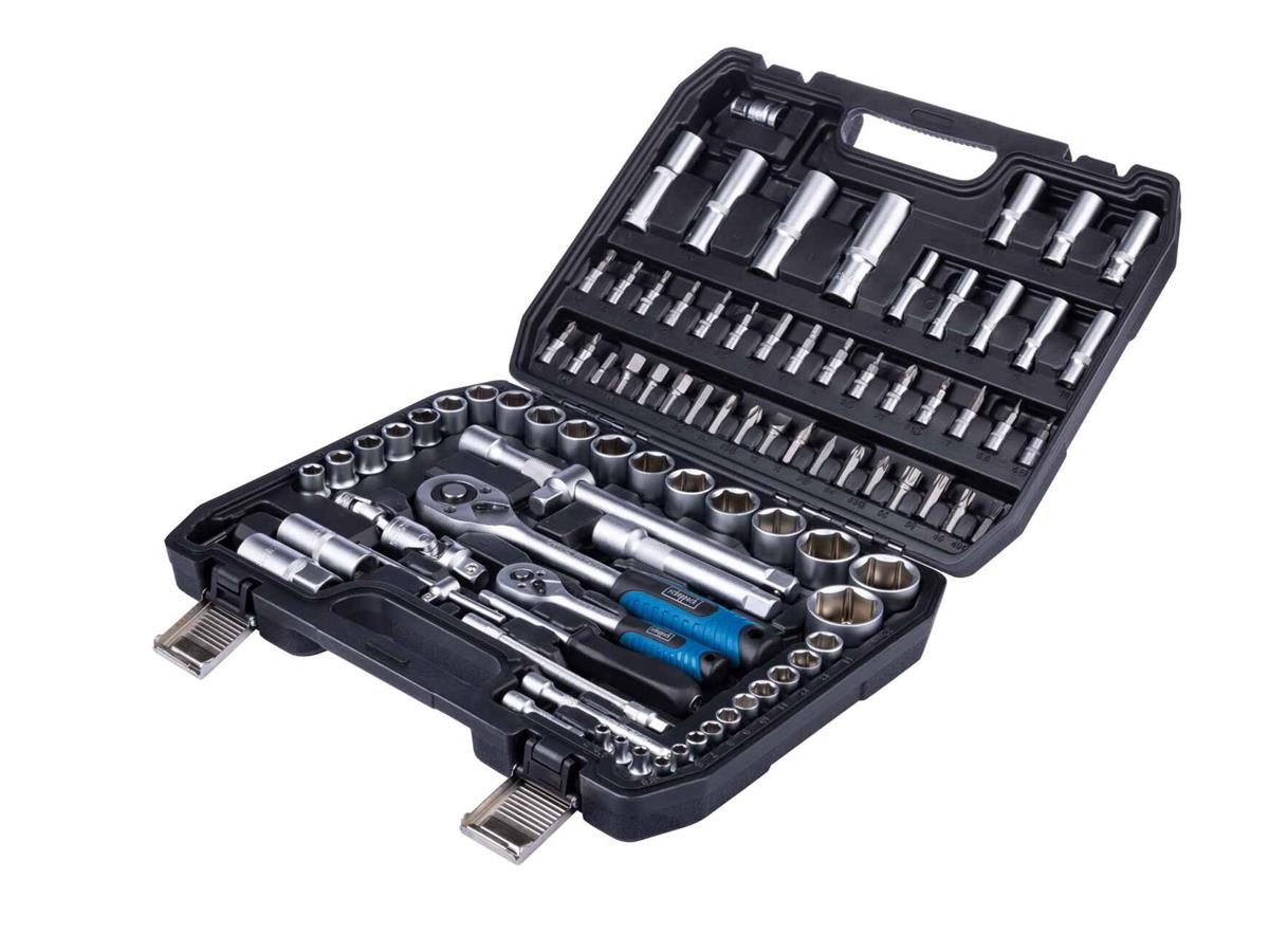 Scheppach Инструментset Инструментkoffer TB97, (Set, 94-tlg), ideal für Haushalt, Baustelle, Kfz, Werkstatt oder beim Camping