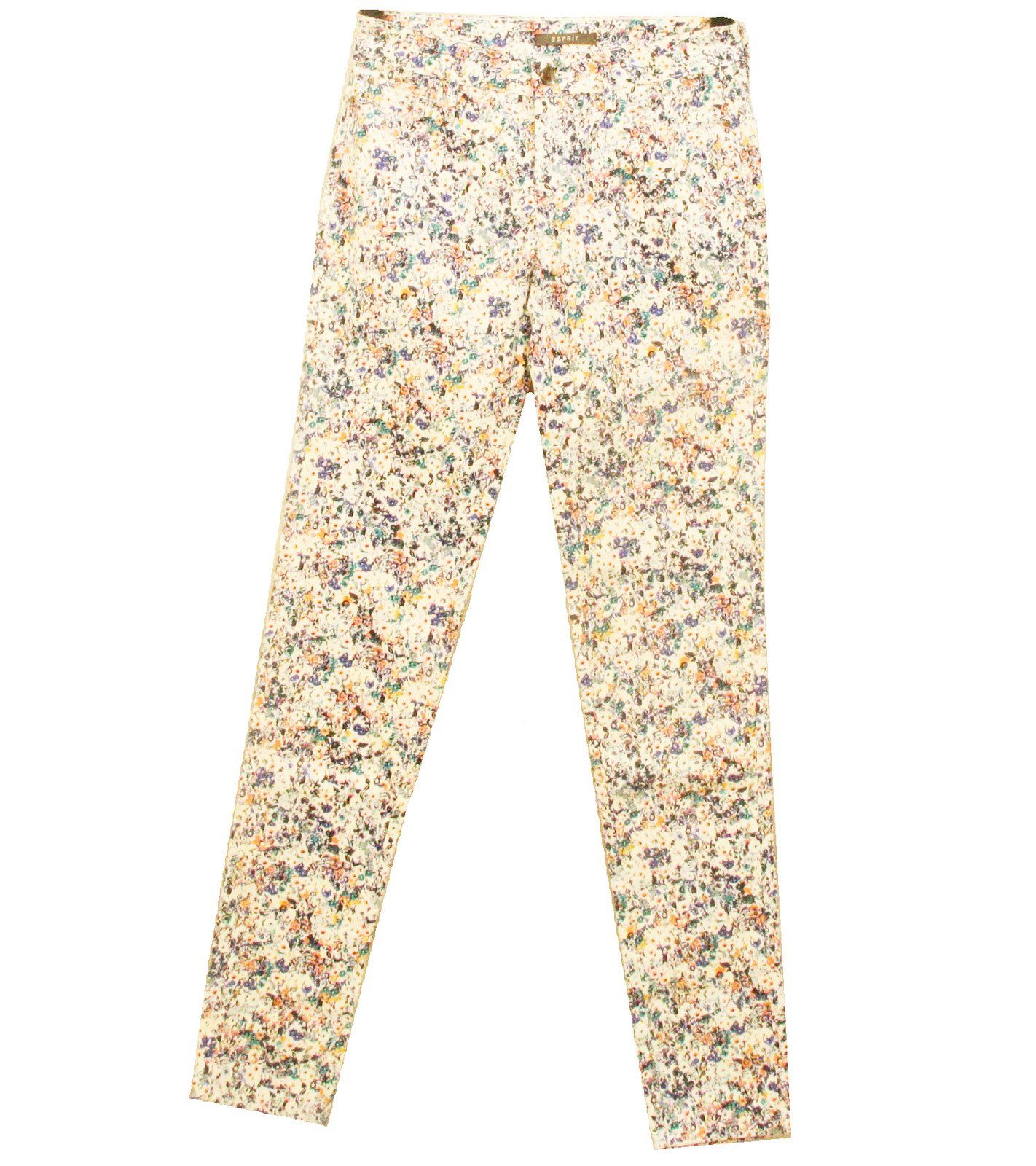 Esprit Regular-fit-Jeans ESPRIT Jeans super stylische Damen Hose mit  floralem Muster Freizeit-Hose Bunt