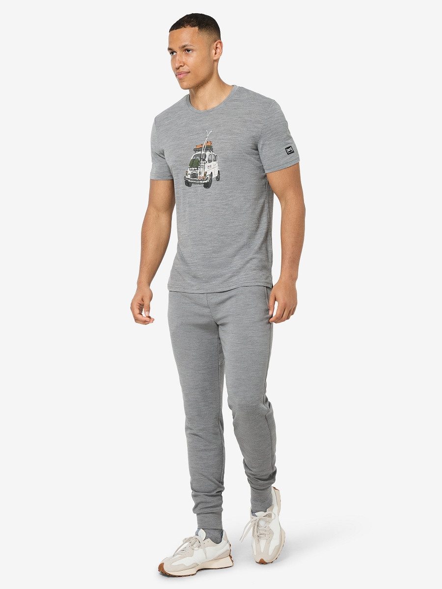 SUPER.NATURAL Funktionsshirt für Herren, Merino M CARSKI TEE mit Winter-Motiv, atmungsaktiv